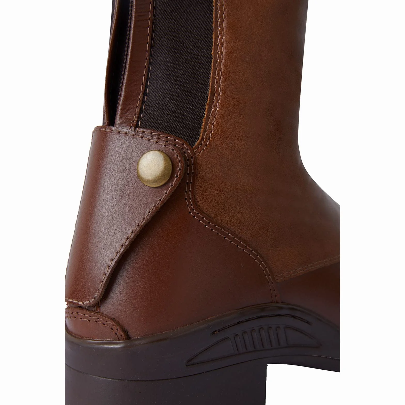 HORZE Botas de equitación para mujer con cordones, clásicas botas de equitación de piel con cordones delanteros y cremallera trasera