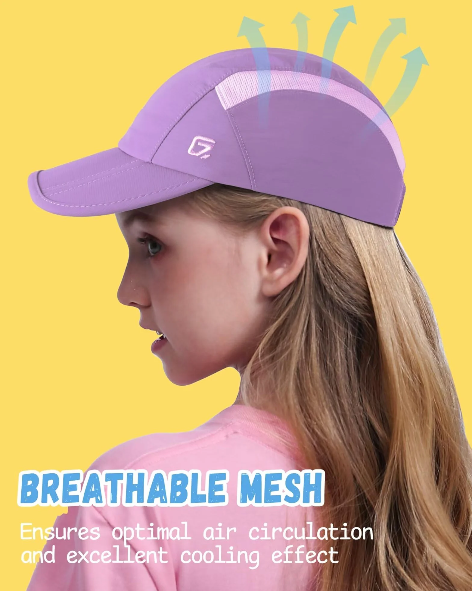 Gorra para niños UPF50+ Plegable protección Solar Ligera Transpirable 2-9 años
