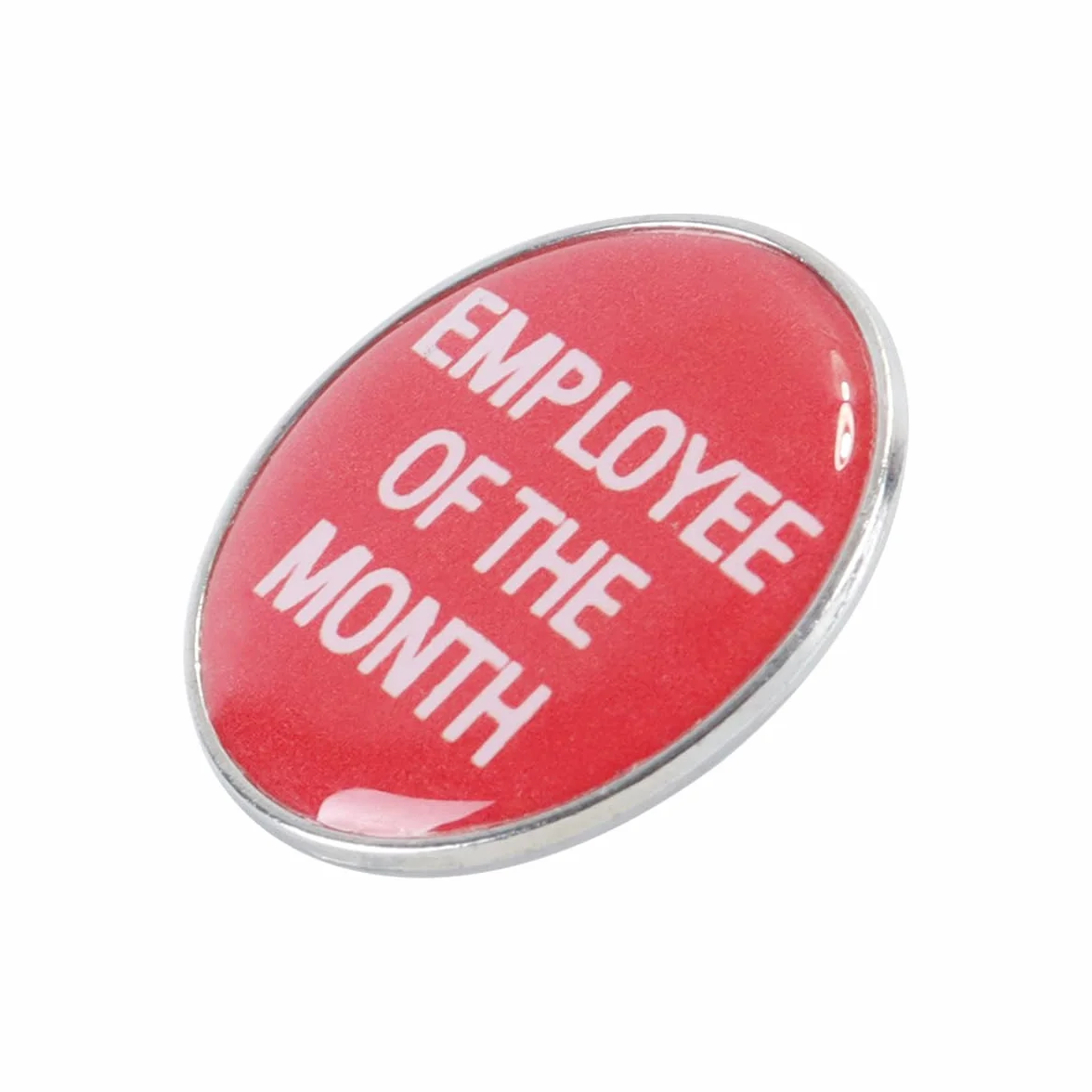 Alide Pin de esmalte rojo, Empleado del mes, Pin de solapa con premio "Jefe divertido", Suministros de incentivos, Broche con botón, Insignia de recompensa laboral