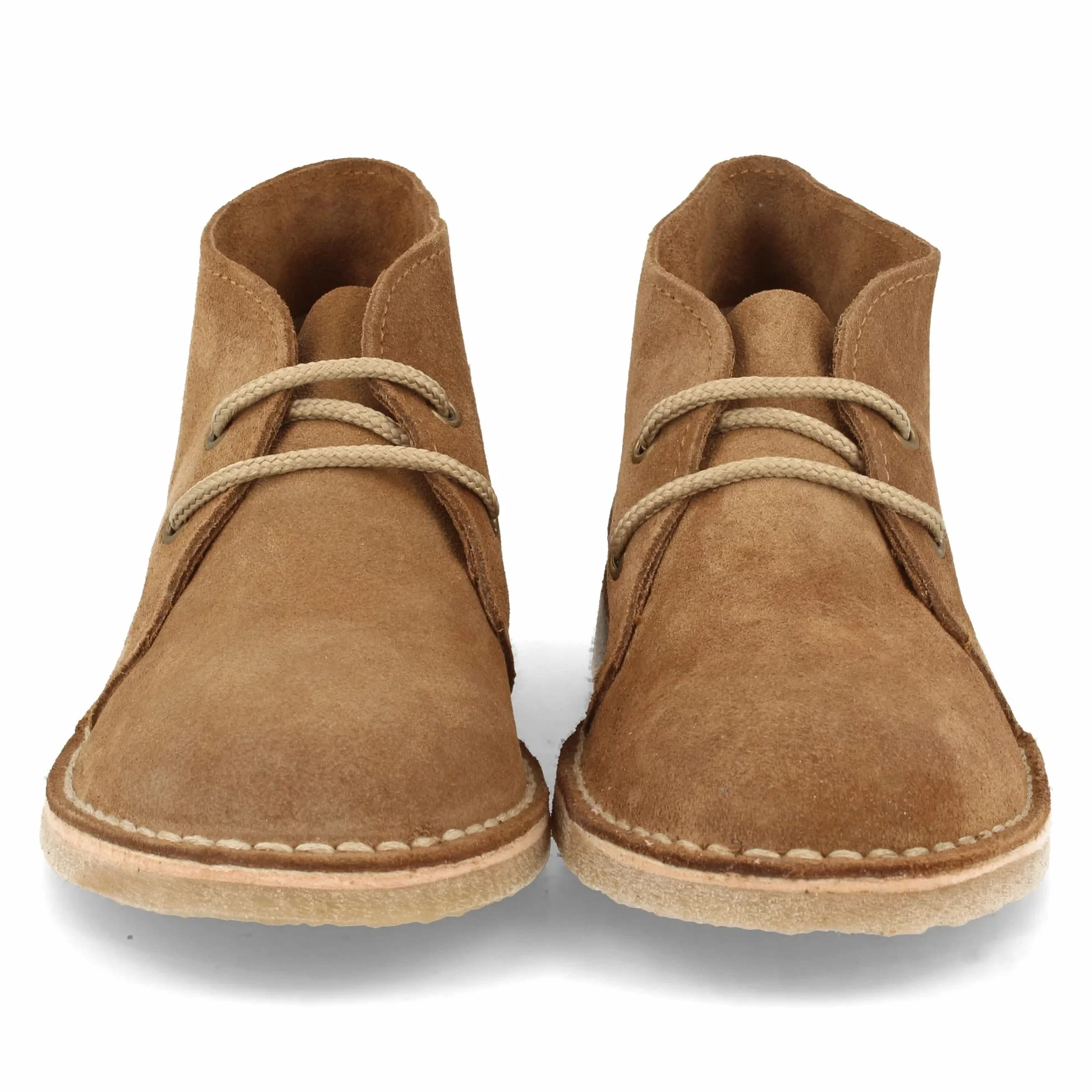 Botas Desierto Safari Piel Serraje Suela Crepe Antideslizante Cordones