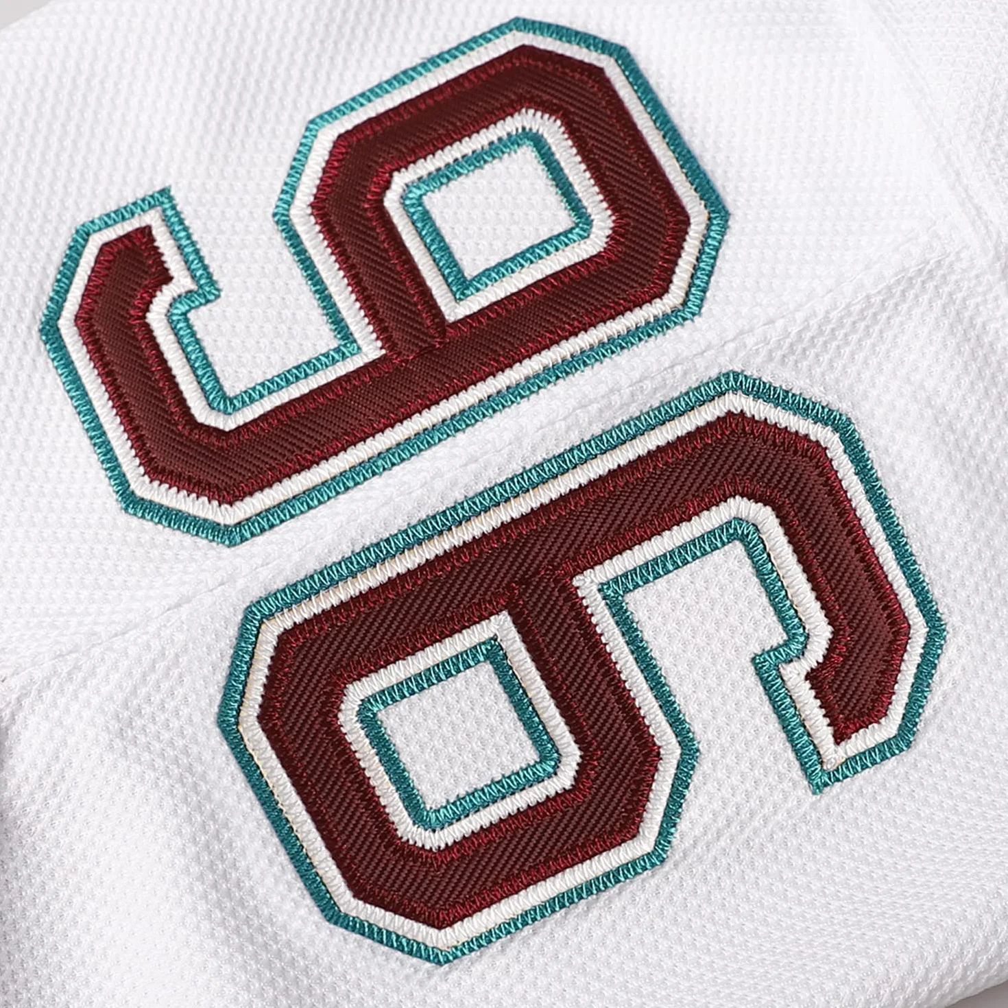 Mighty Ducks 33 Greg Goldberg 96 Charlie Conway 99 Adam Banks Camisetas de hockey sobre hielo cosidas Small