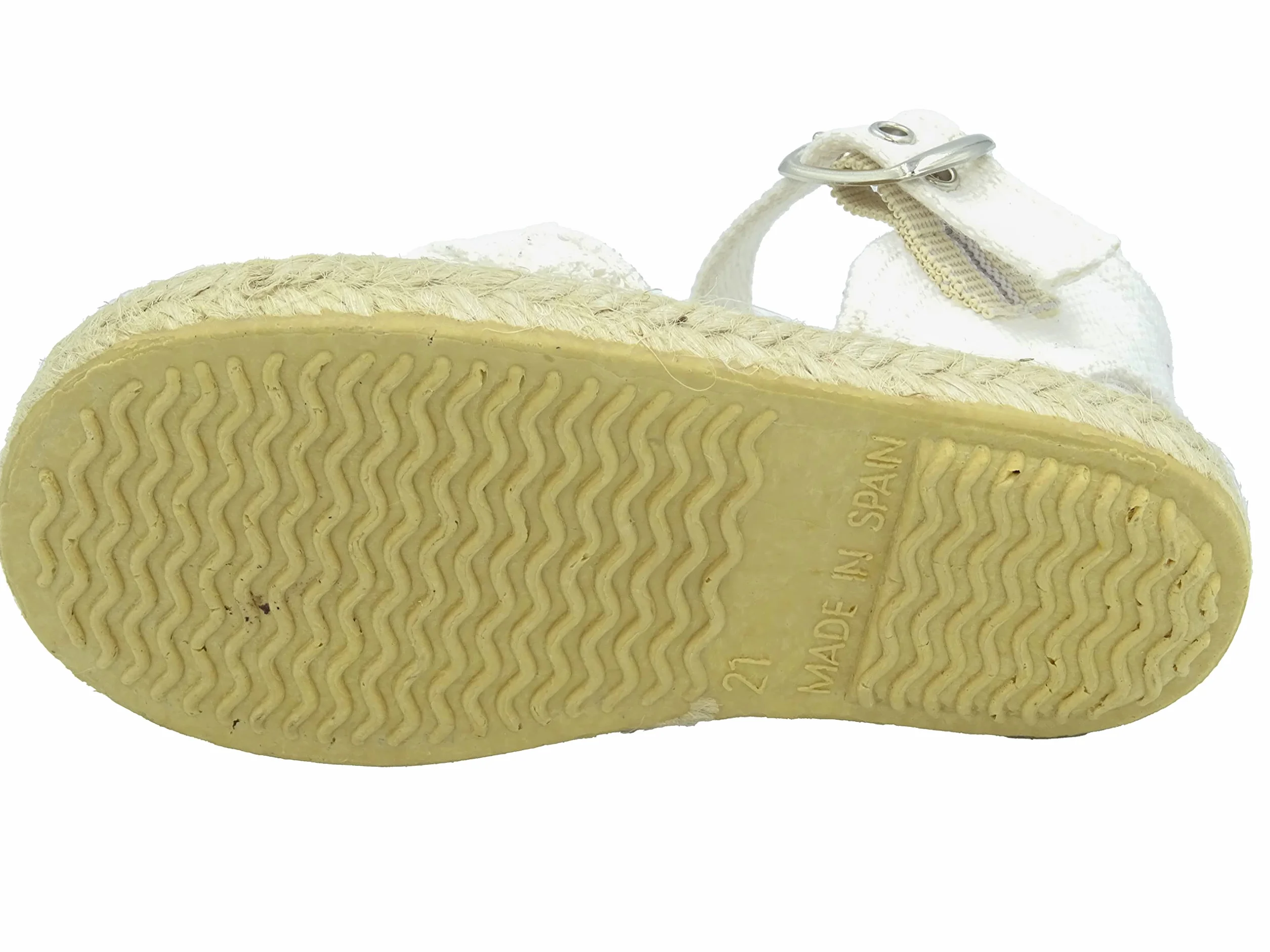Esparteña de Niña con Puntilla y Suela de Goma Bebé 263/122