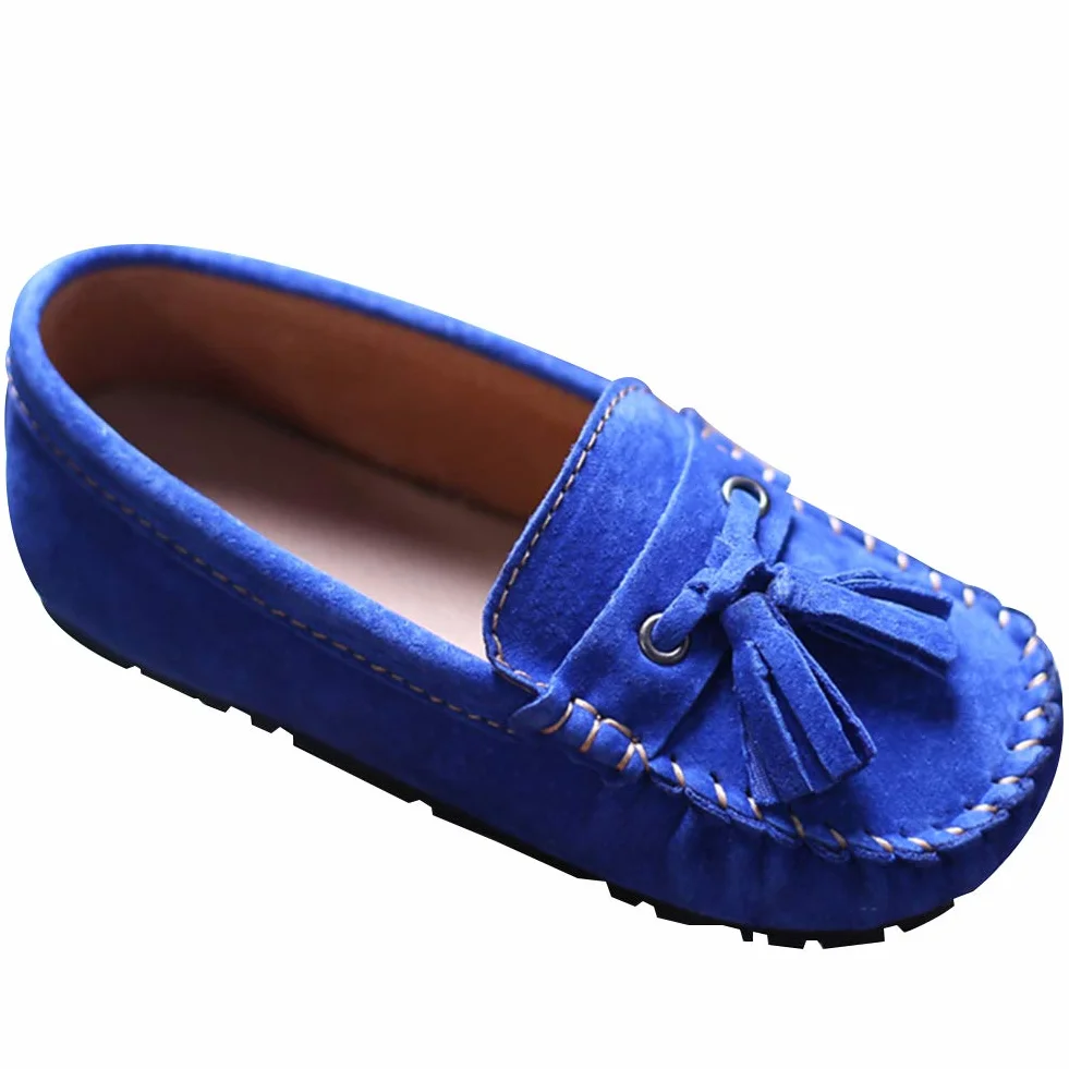 Mocasines Chicos Niño Plano Borla Cómodos Slip-on Zapatos para Niños Pequeños