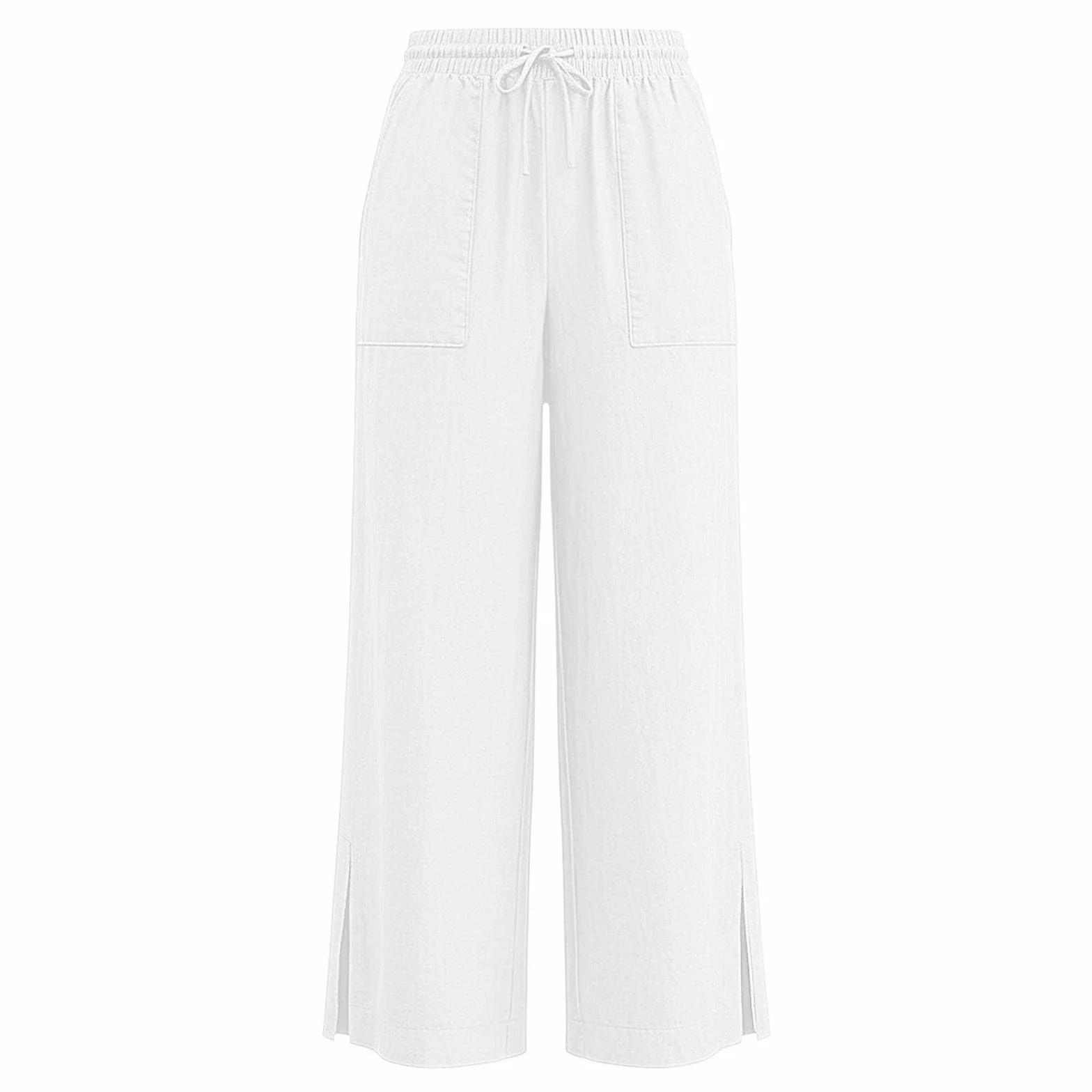 Pantalón de niña niño algodón Jogging liso cintura elástica 2-14 años