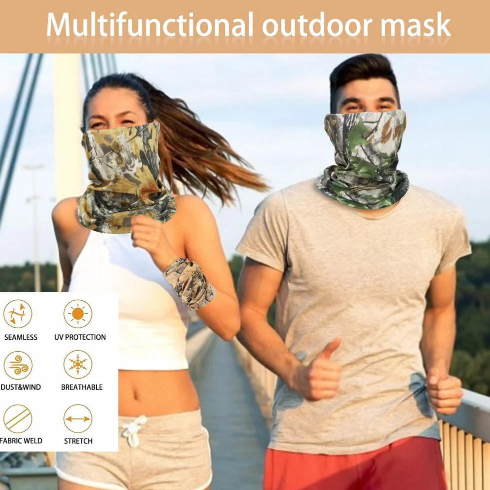 Bufanda Multifunción Pañuelos Cabeza Turbante UV para Hombre Mujer Festivales