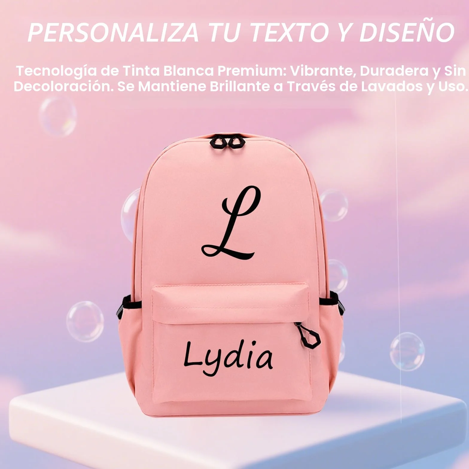 Mochila infantil personalizada impermeable para niños con nombre y diseño, guardería escuela primaria adolescentes S/M/L