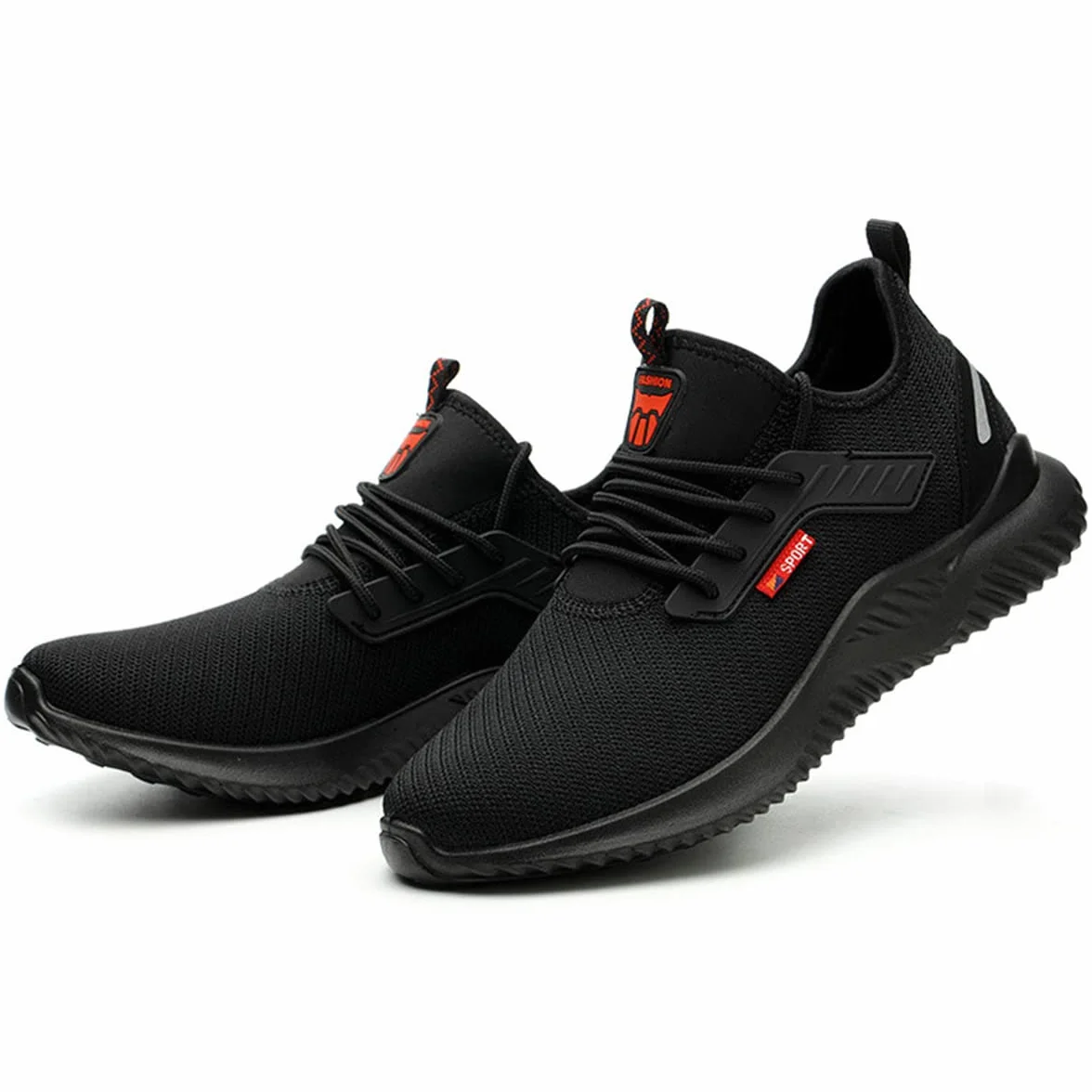 Calish Zapatos de Seguridad Hombre Mujer Puntera de Acero Antideslizantes Transpirables