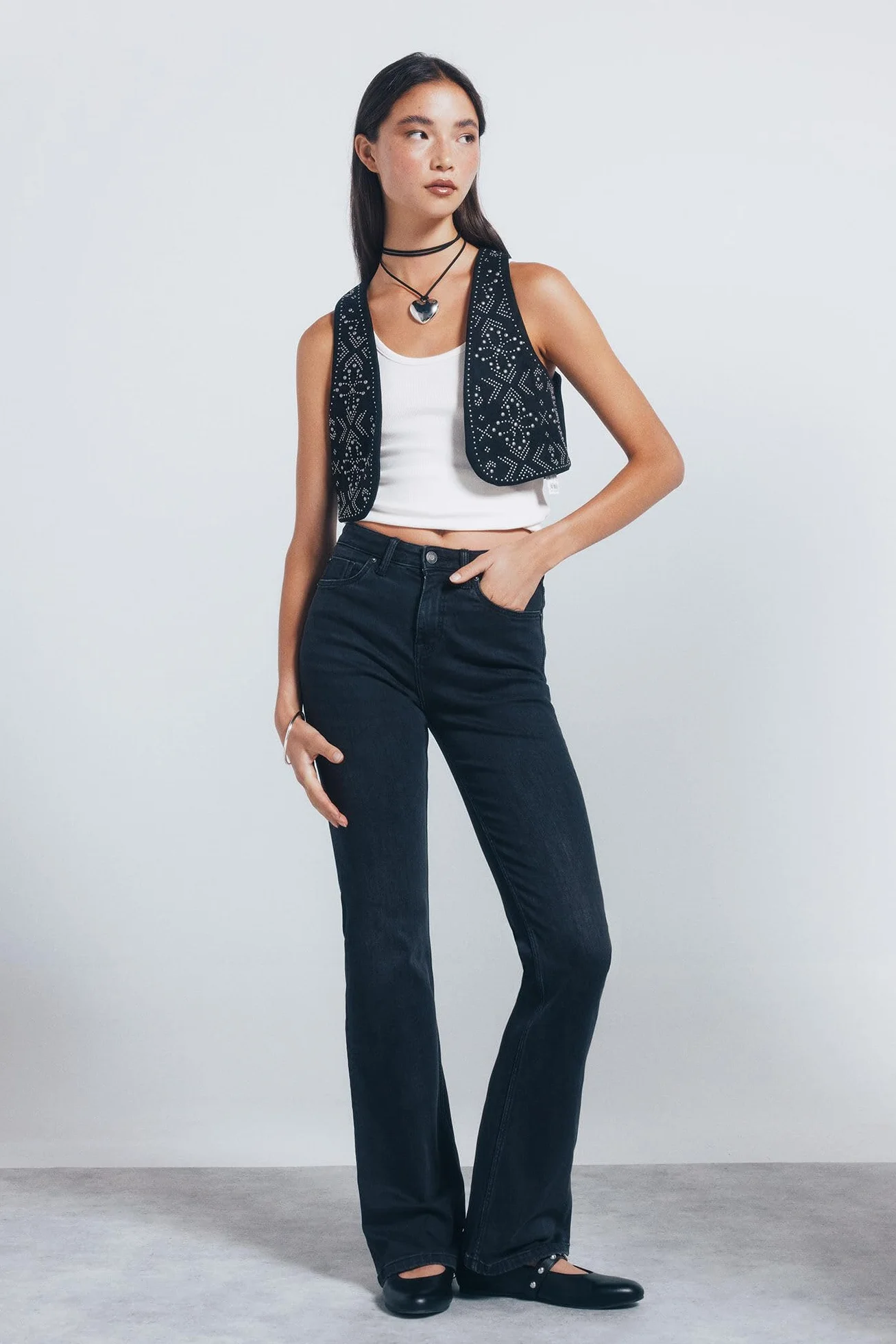 SPRINGFIELD Vest With Studs Tachuelas Vest Mujer (Pack de 1)