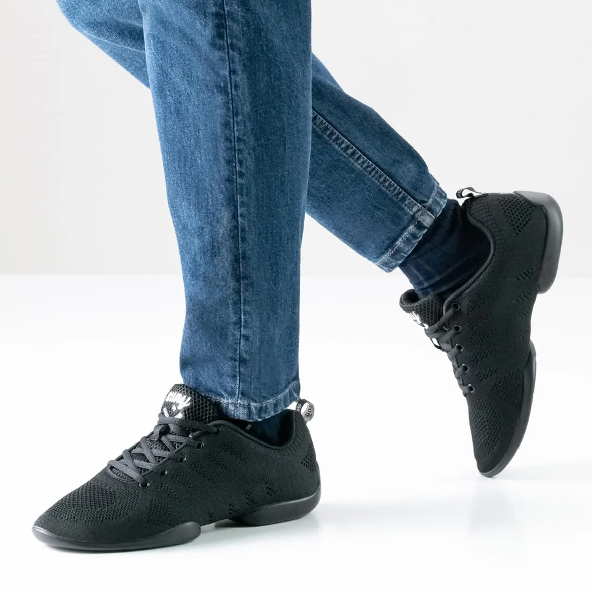 Anna Kern Hombres Zapatos de Baile Dance Sneakers 4020 Bold Negro Suela de Sneaker