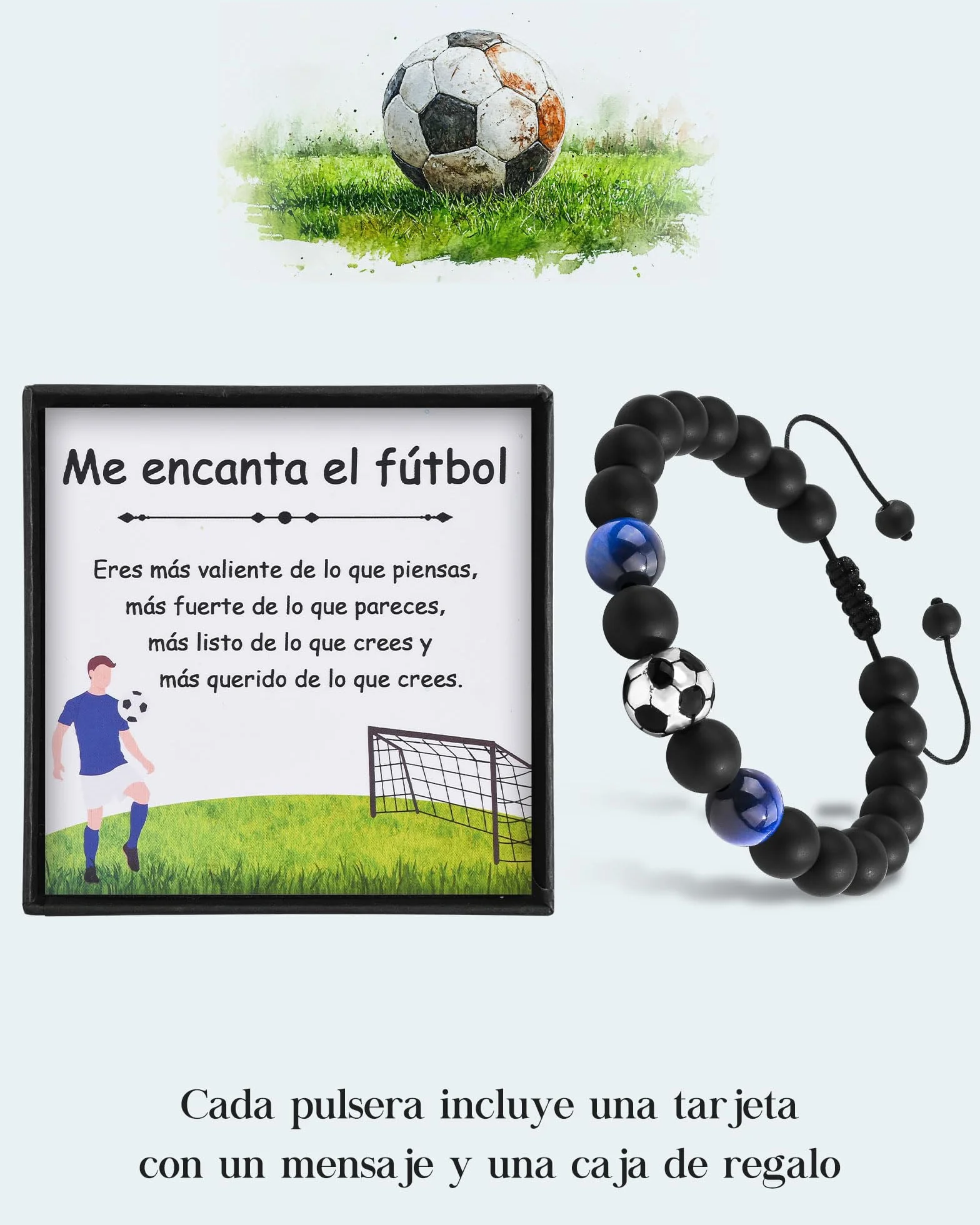 VGWON Pulsera de Fútbol Regalos para Niños Adolescentes 7-18 Años Originales Unisex Navidad
