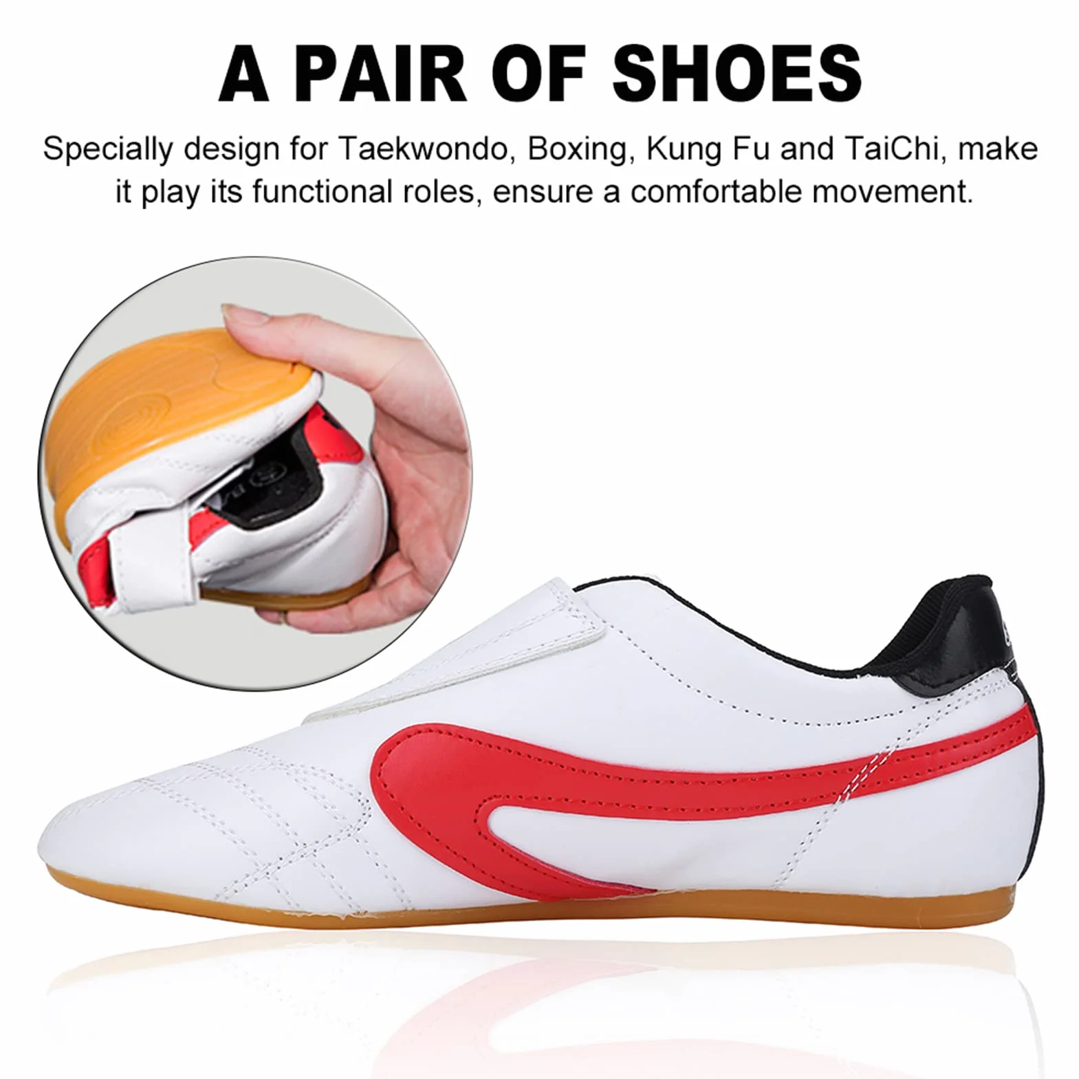 Zapatos de Taekwondo Transpirables Calzado Ligero para Gimnasio Entrenamiento Competición Boxeo Kung fu Tai chi Talla 35