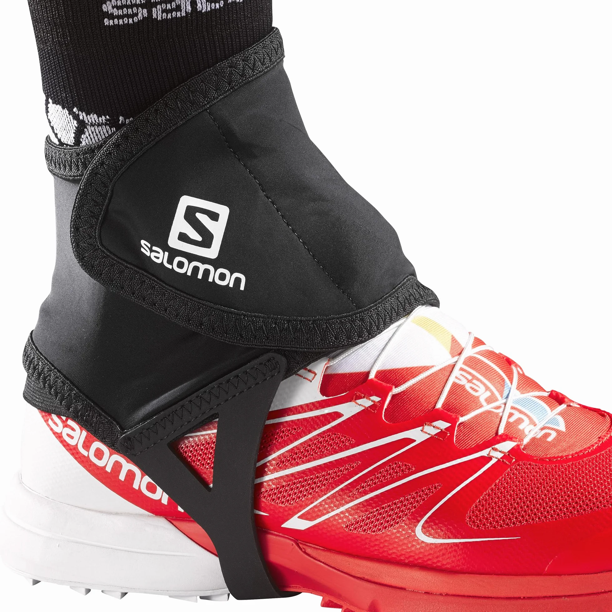 Salomon Polainas Trail Bajas: Uso Fácil Velcro, Protección Malla, Cobertura Tobillo, Correa Ligera para Escombros