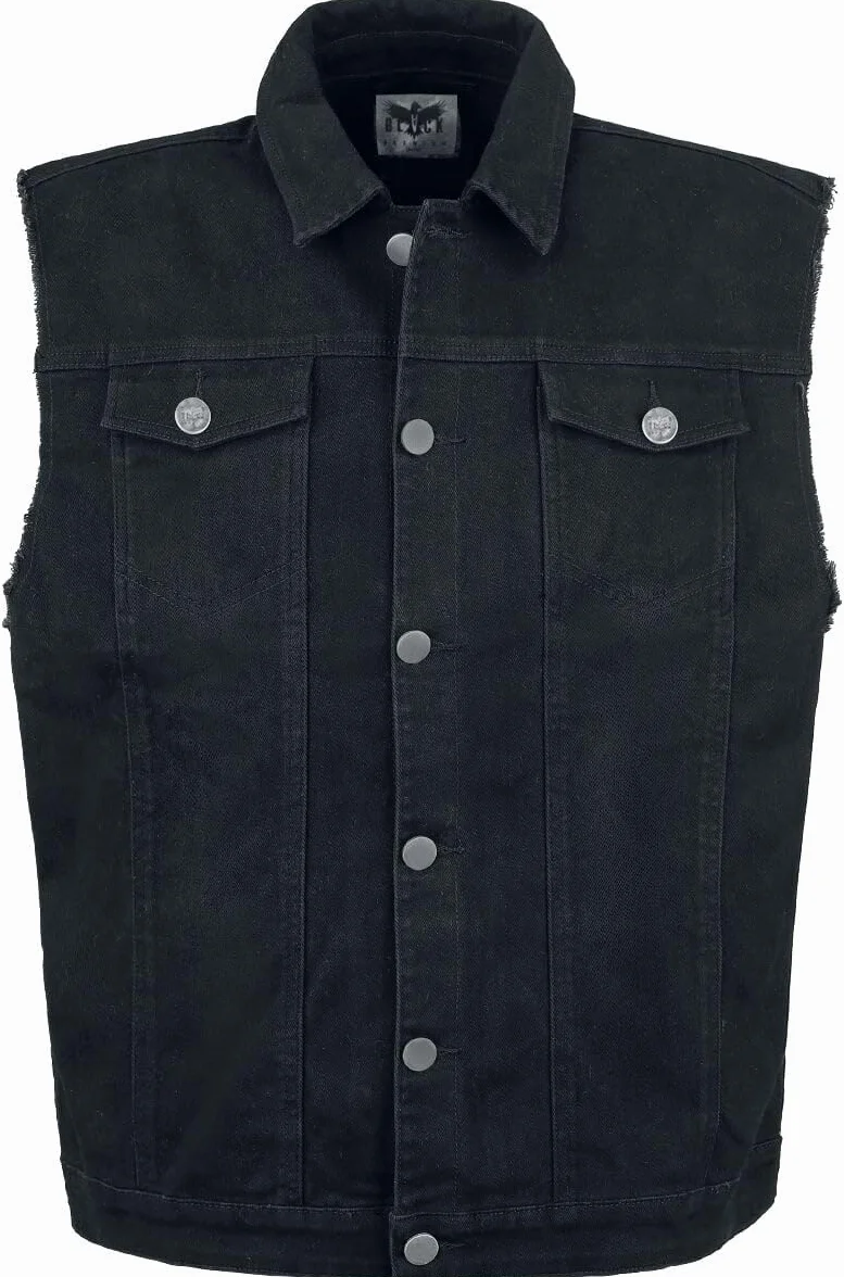EMP Hombre Chaleco vaquero negro