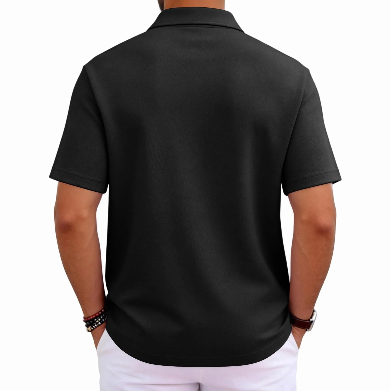 Polo Manga Corta Hombre Antisudor Verano Poliester Moda Golf