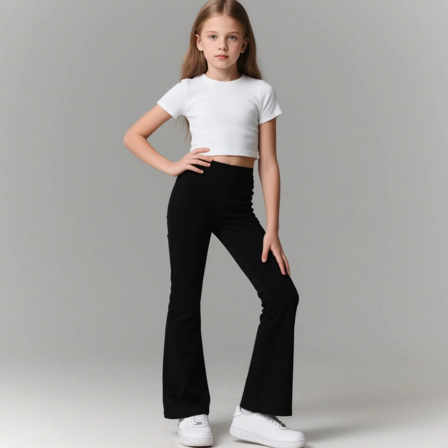 Pantalones Acampanados Deportivos Yoga Niña con Elasticidad