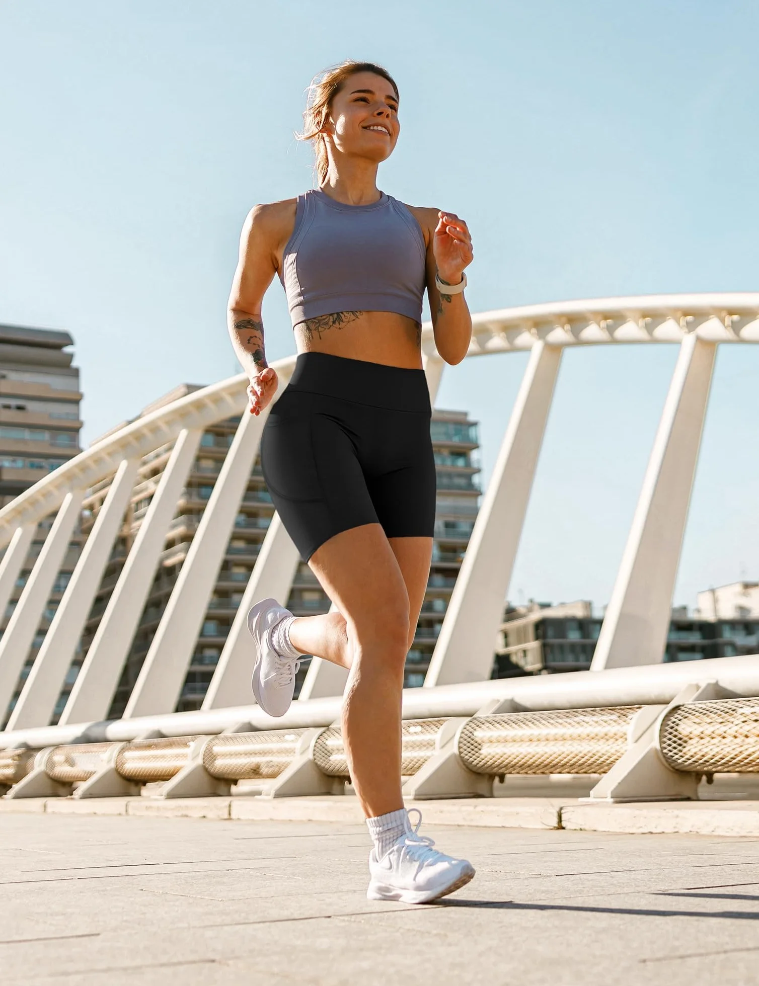 Yogaration Mallas Cortas Push up Sin Costuras Mujer Cintura Alta Antirozaduras Elásticos Yoga Gym Running