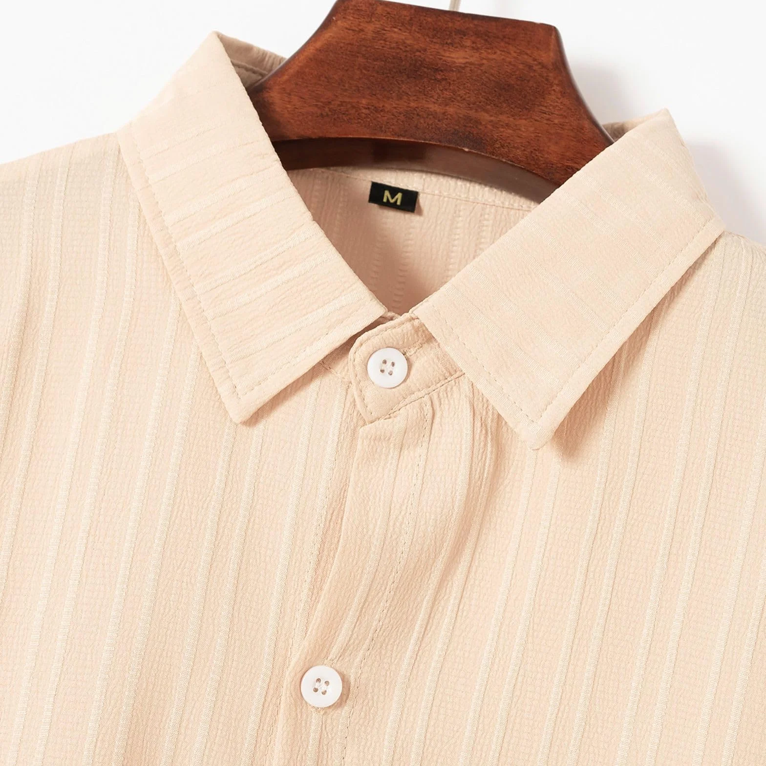 Conjunto de 2 Piezas Hombre Verano Playa Lino Camisa Manga Corta y Pantalones Cortos Casual Transpirable