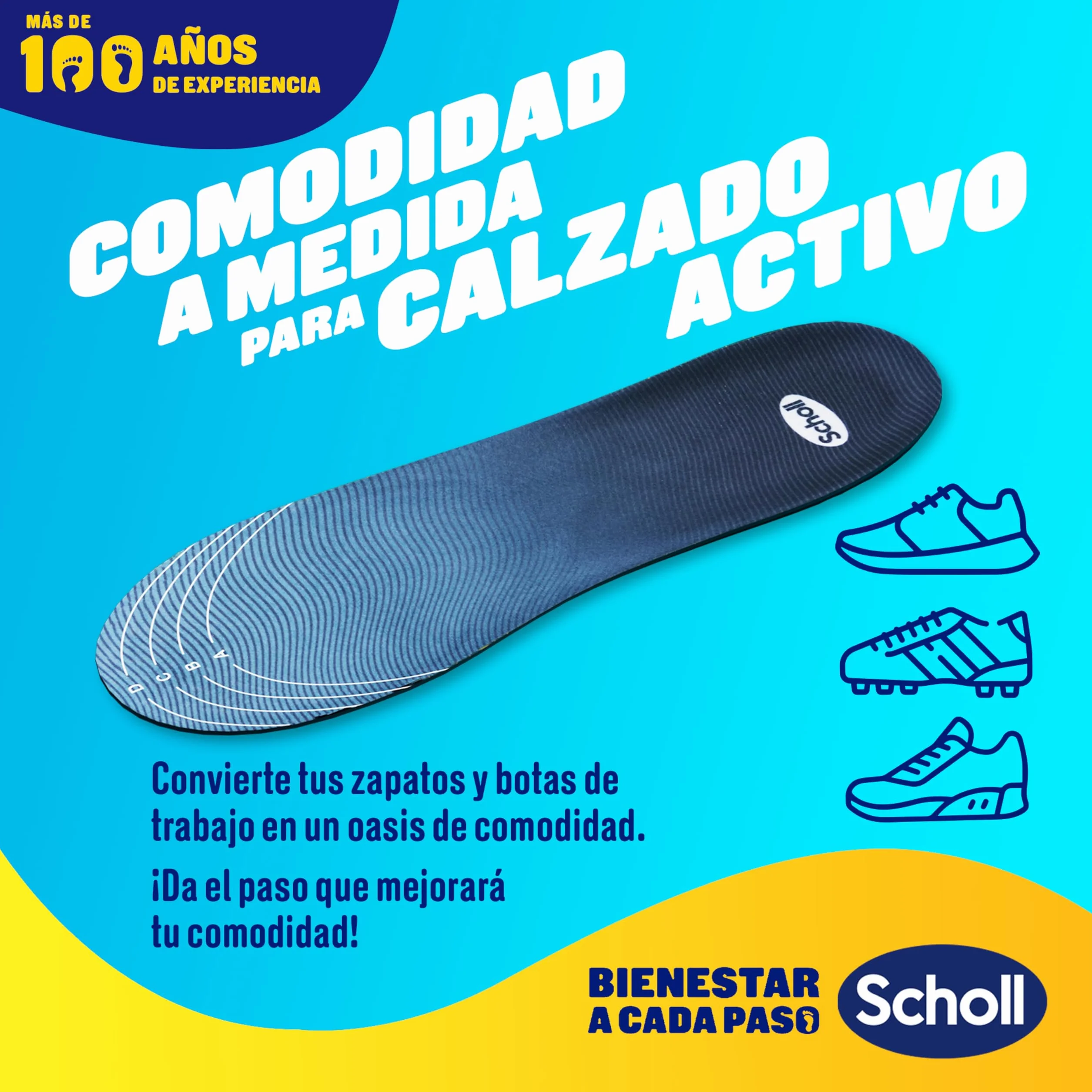 Dr. Scholl's Plantillas GelActiv Sport Hombre Talla 40-46,5 Calzado Deportivo
