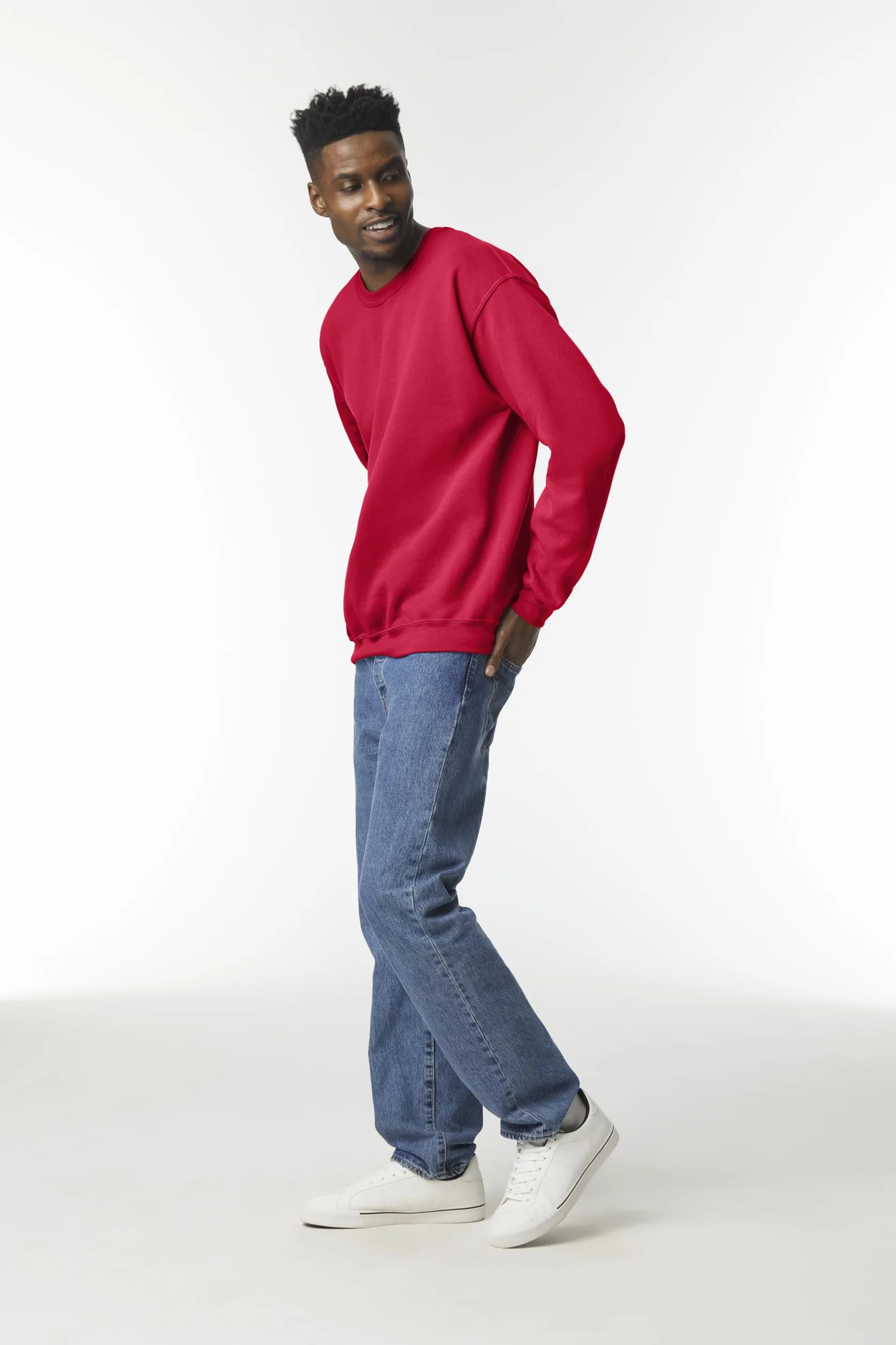 Sudadera para Hombre sin Capucha - Sudadera Cuello Redondo en Algodón Ideal para Ropa de Trabajo y Deporte - Disponible en Tallas S a 5XL
