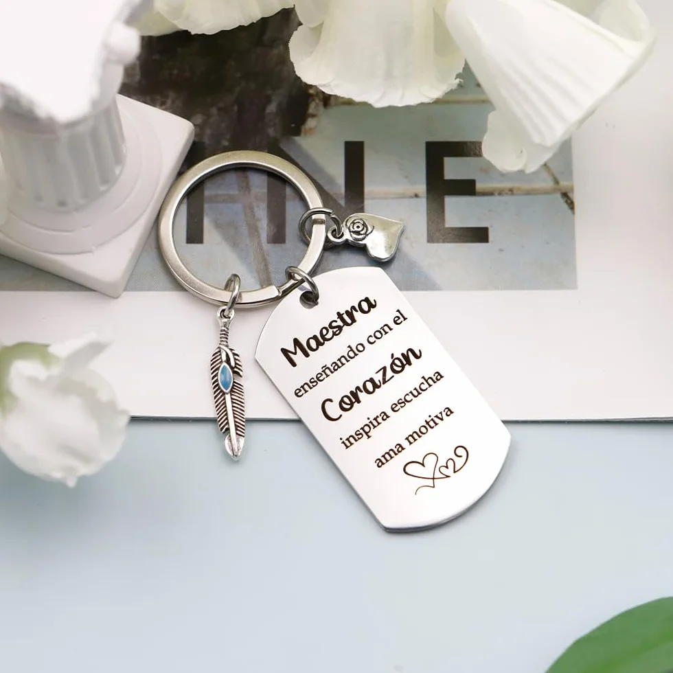 Llavero Regalo para Profesora Maestra Original Fin de Curso Cumpleaños