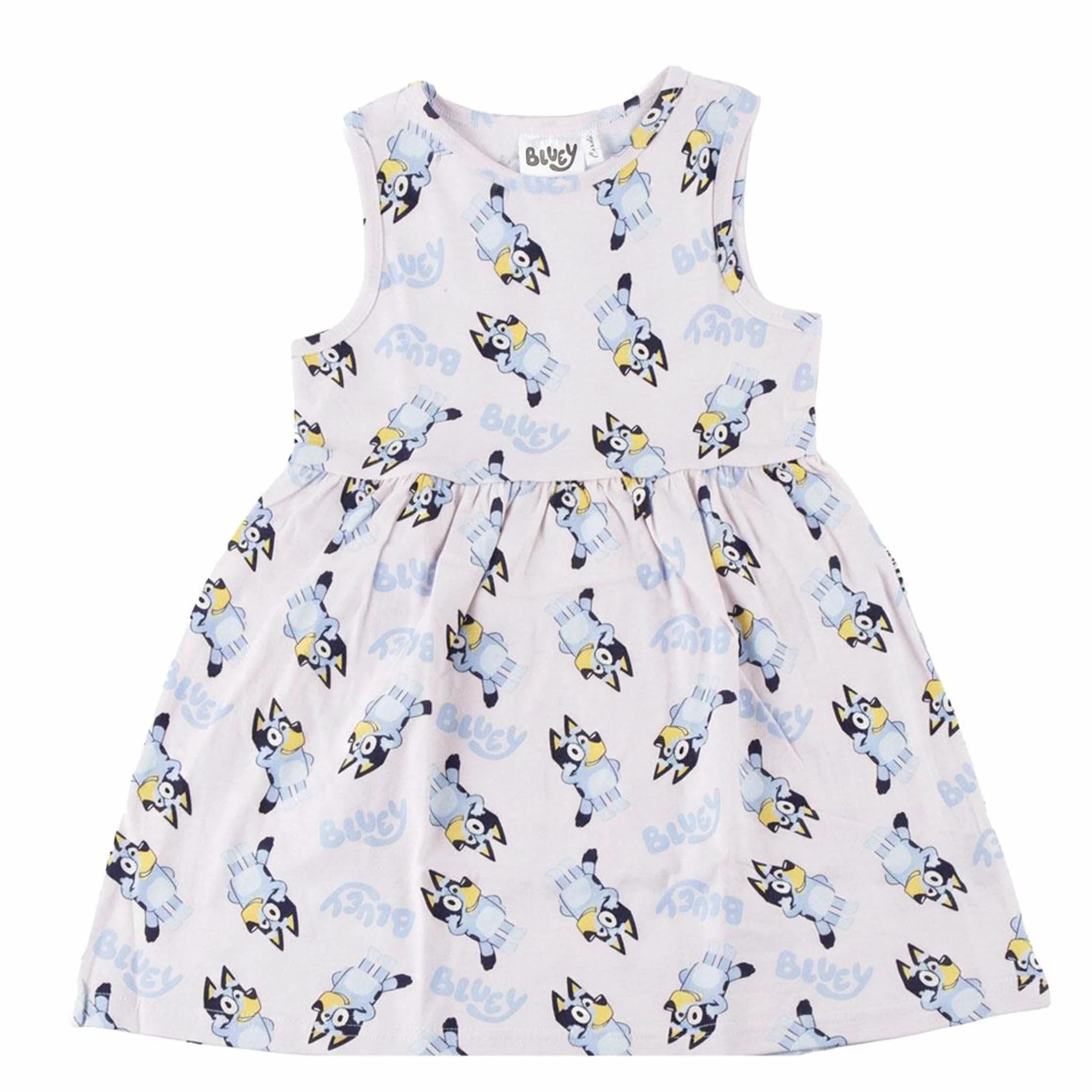 Vestido Bluey Niña Verano Sin Mangas Ropa Casual Cómoda Ligera