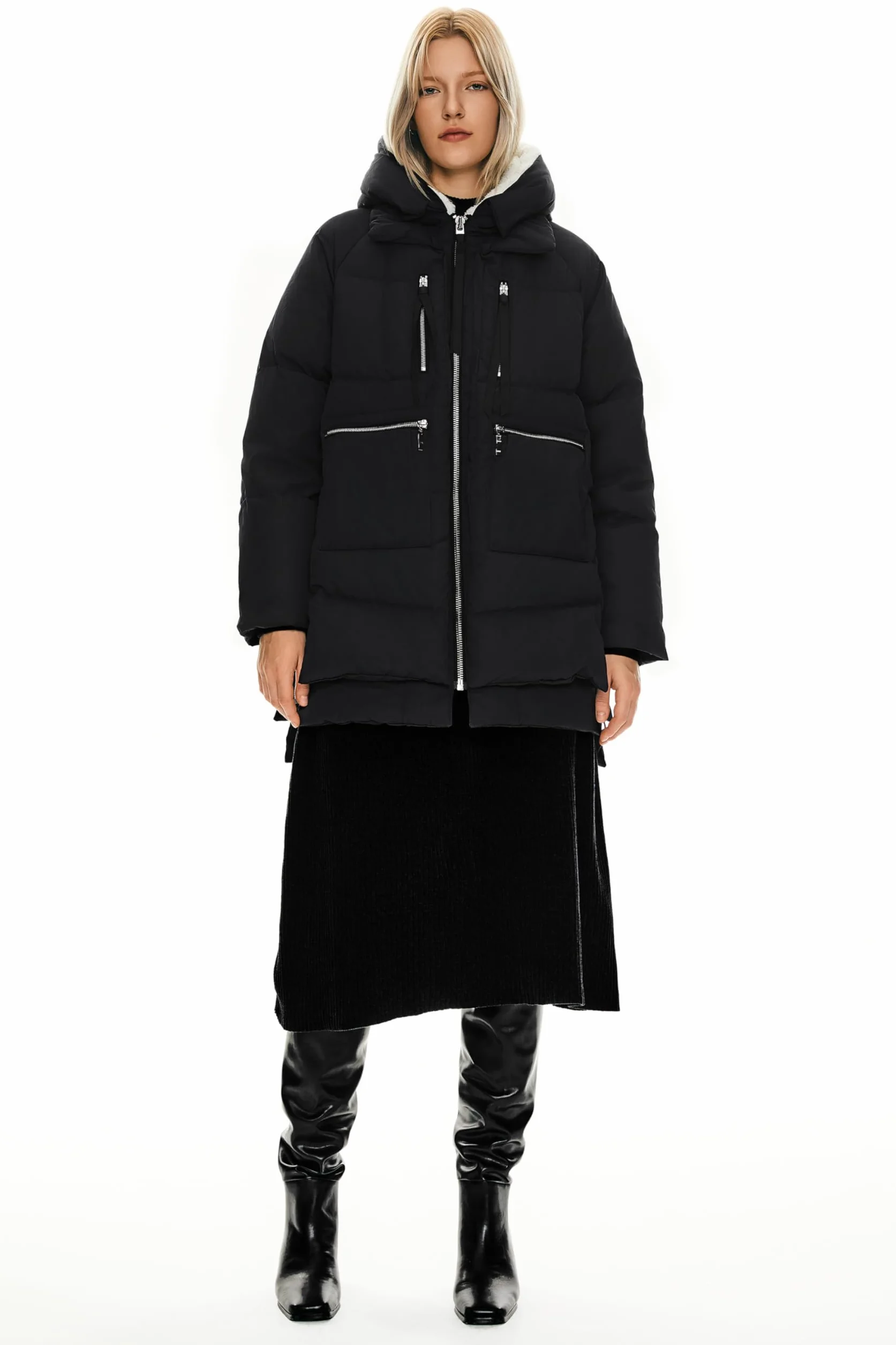 Orolay Abrigo de Plumón para Mujer Chaqueta Invierno Down Hooded Jacket