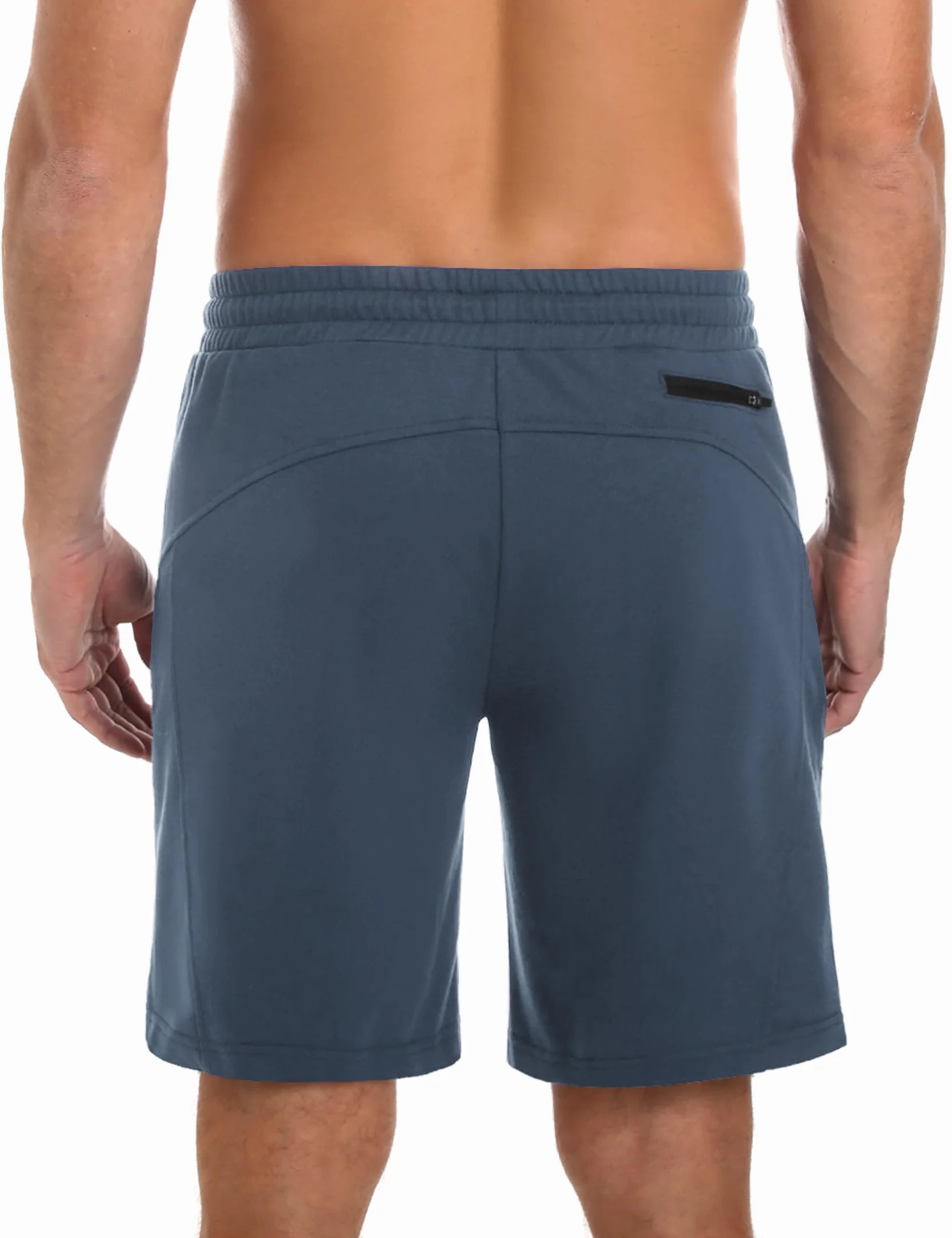 Pantalones Cortos Deportivos Hombre Algodón Bermuda Shorts Cremallera Running Fútbol
