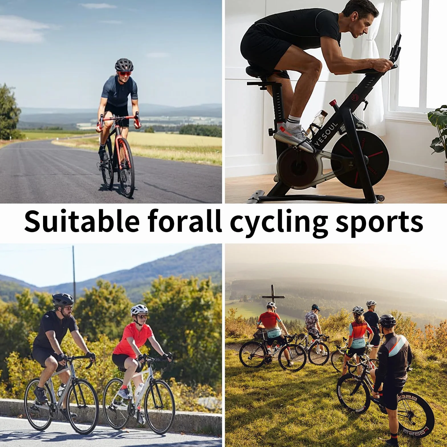 Culotte Ciclismo Hombre con Acolchado 5D Transpirable Secado Rápido Pantalon Ciclista