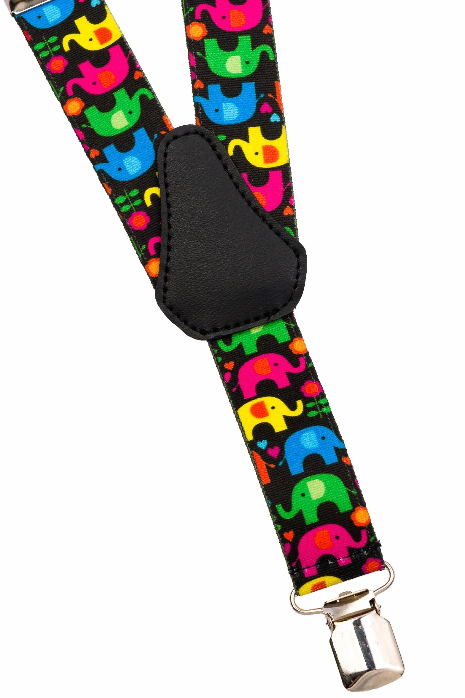 Tirantes de Tela Elastizada Infantiles Unisex Forma Y Elefante 1-5 Años 2.5cm