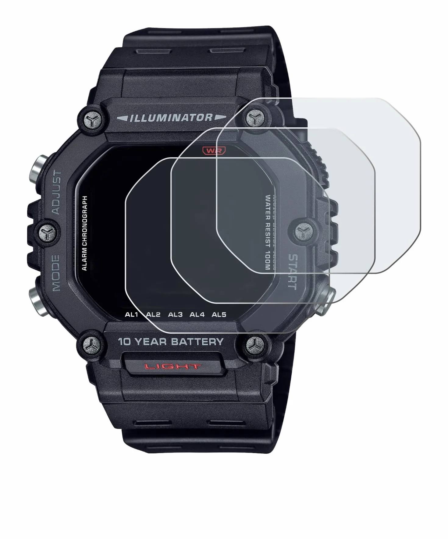 BROTECT Anti-Reflejos Protector Pantalla Casio AE-1600H (6 Unidades) Película Mate