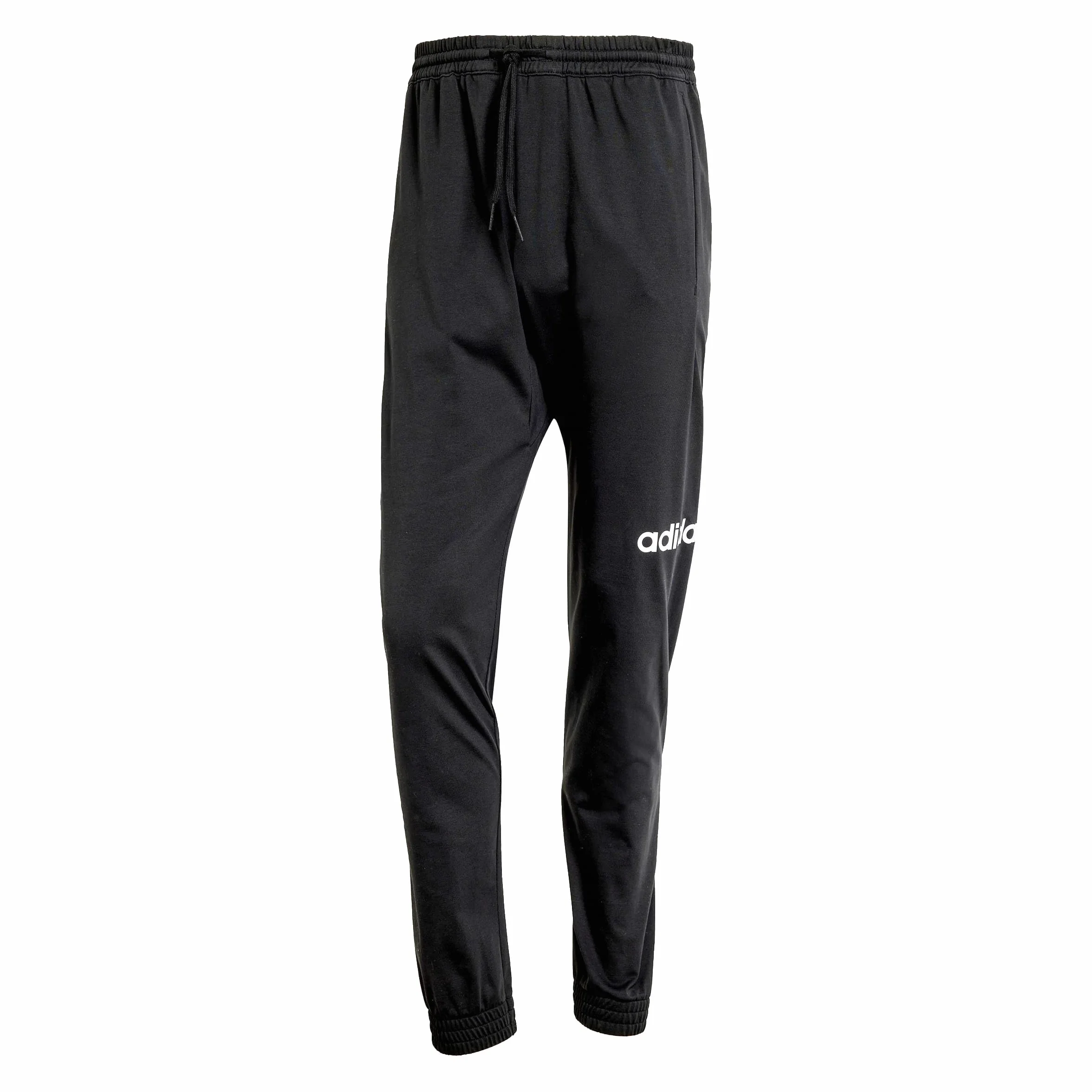 adidas Essentials Linear Single Jersey Pants Black White S