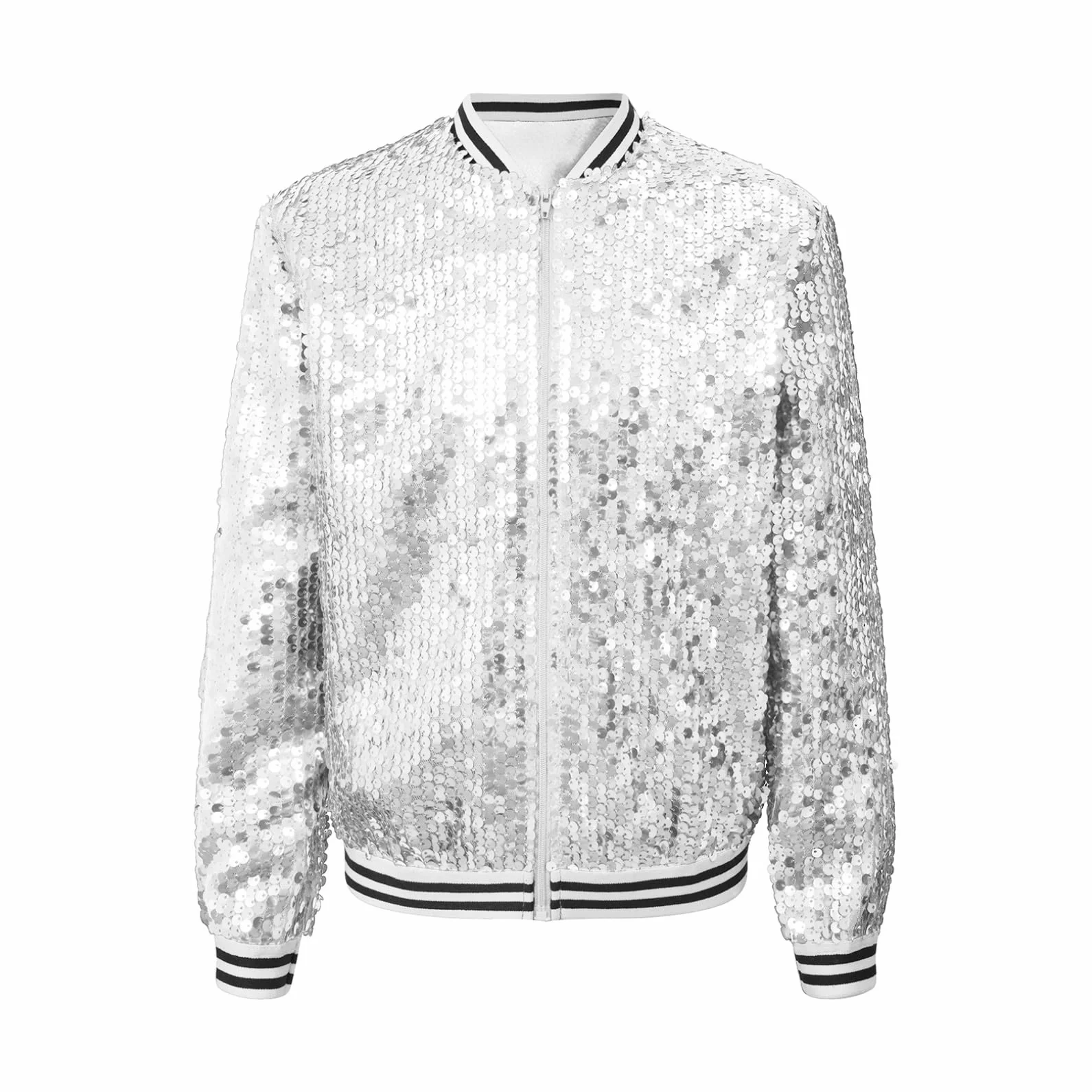 Renvena Chaqueta de béisbol para niña, bomber, informal, blazer brillante