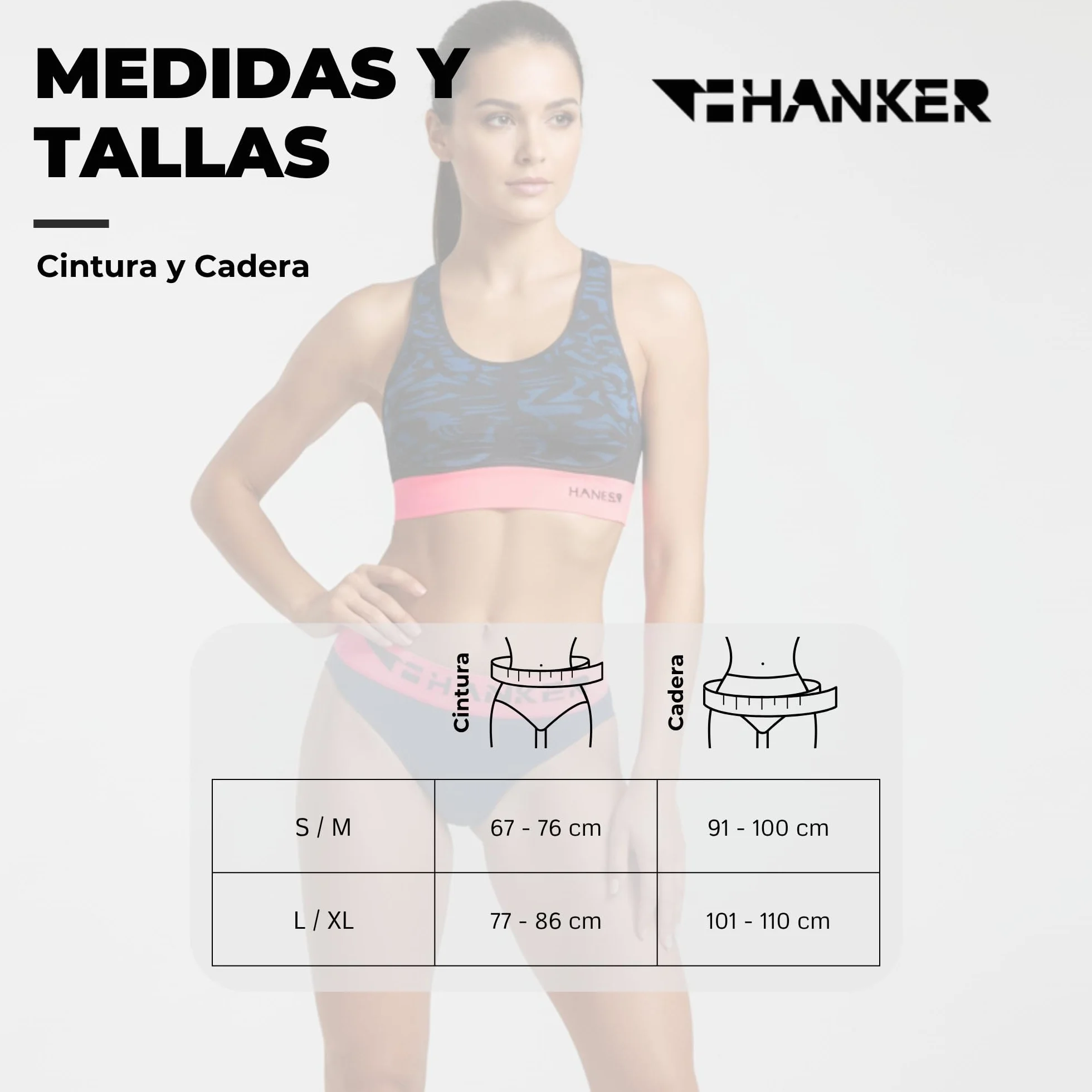 HANKER Braga Bikini Deportivo para Mujer Sin Costuras Transpirable