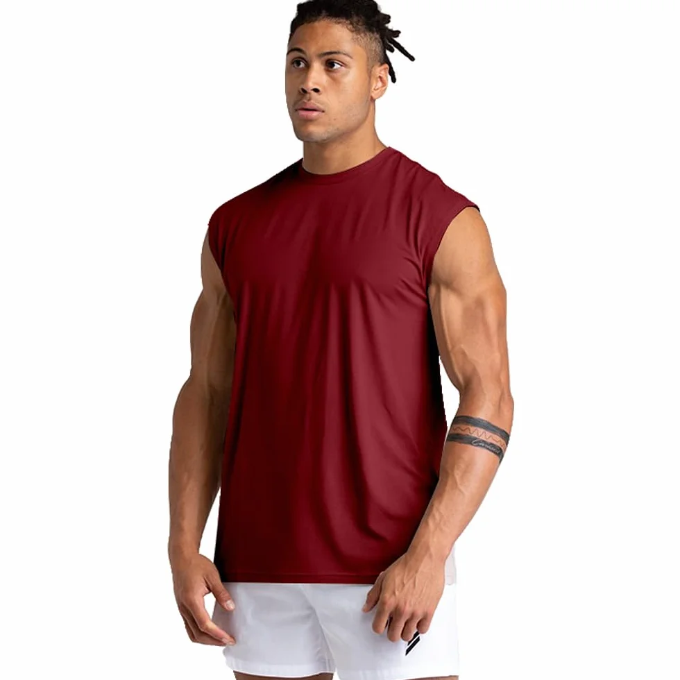 Holure Camisetas Interiores para Hombre, Camiseta Muscular Cuello Redondo, Pack de 3
