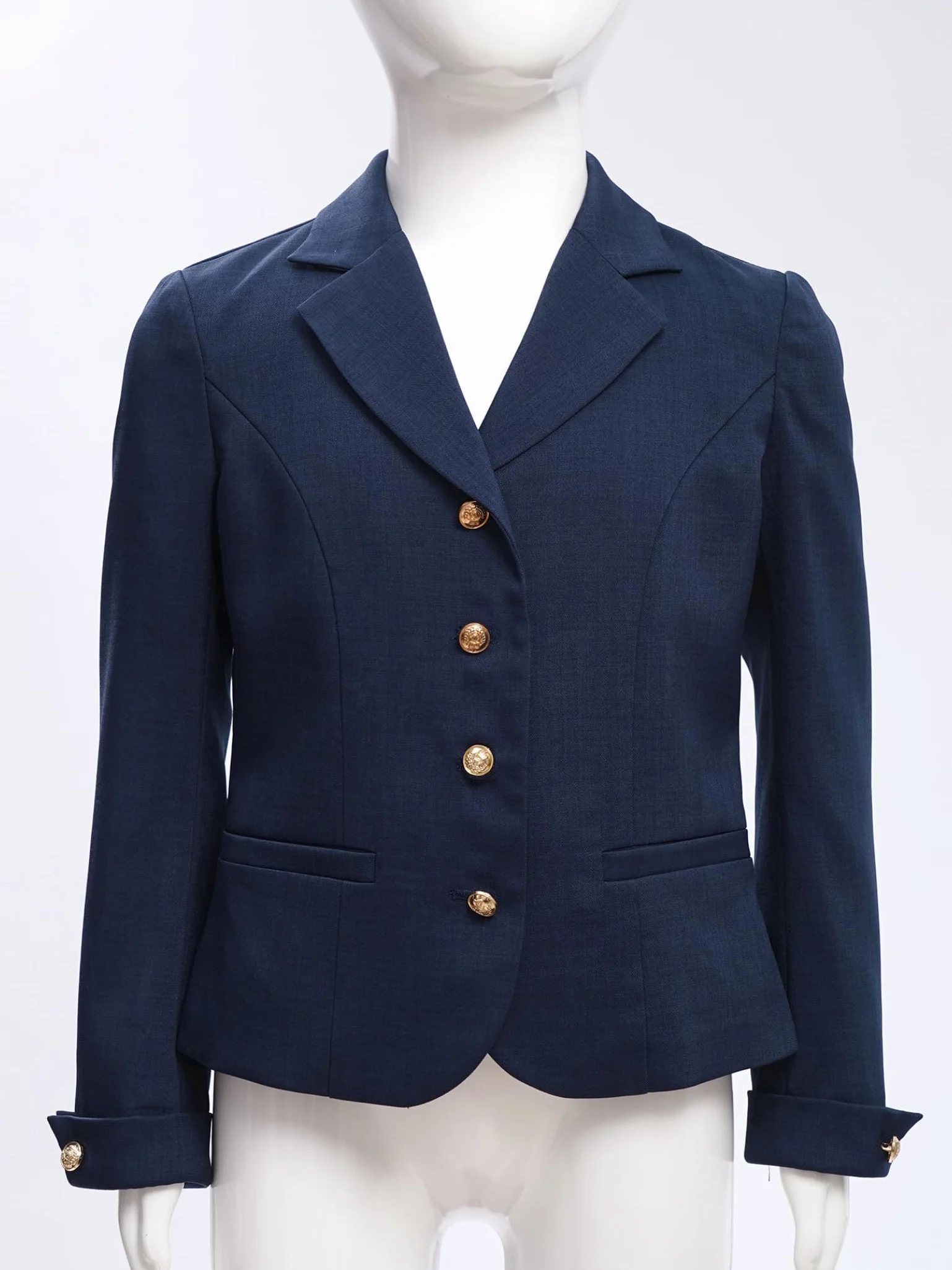 Blazer escolar para niños y niñas de manga larga cuello solapa 5-16 años