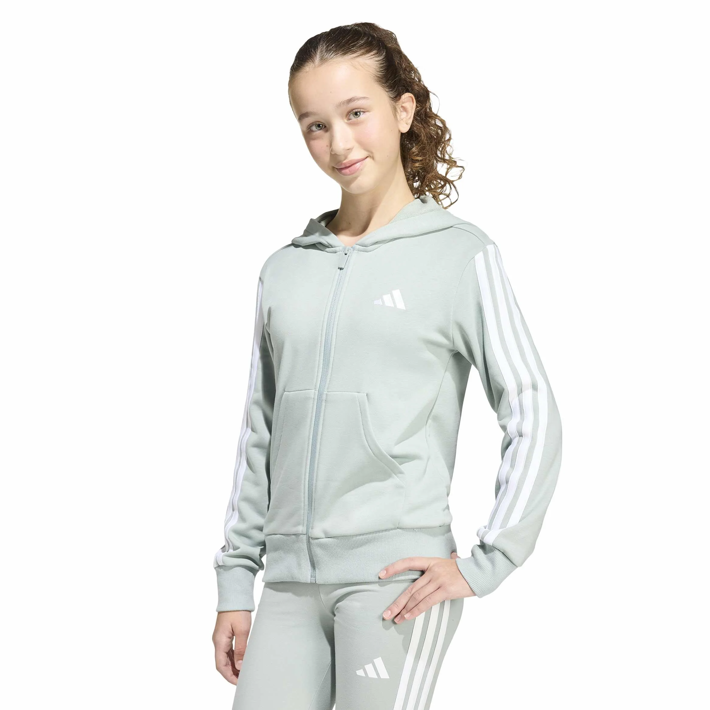 Adidas Essentials Chaqueta Deportiva con Capucha y Cremallera