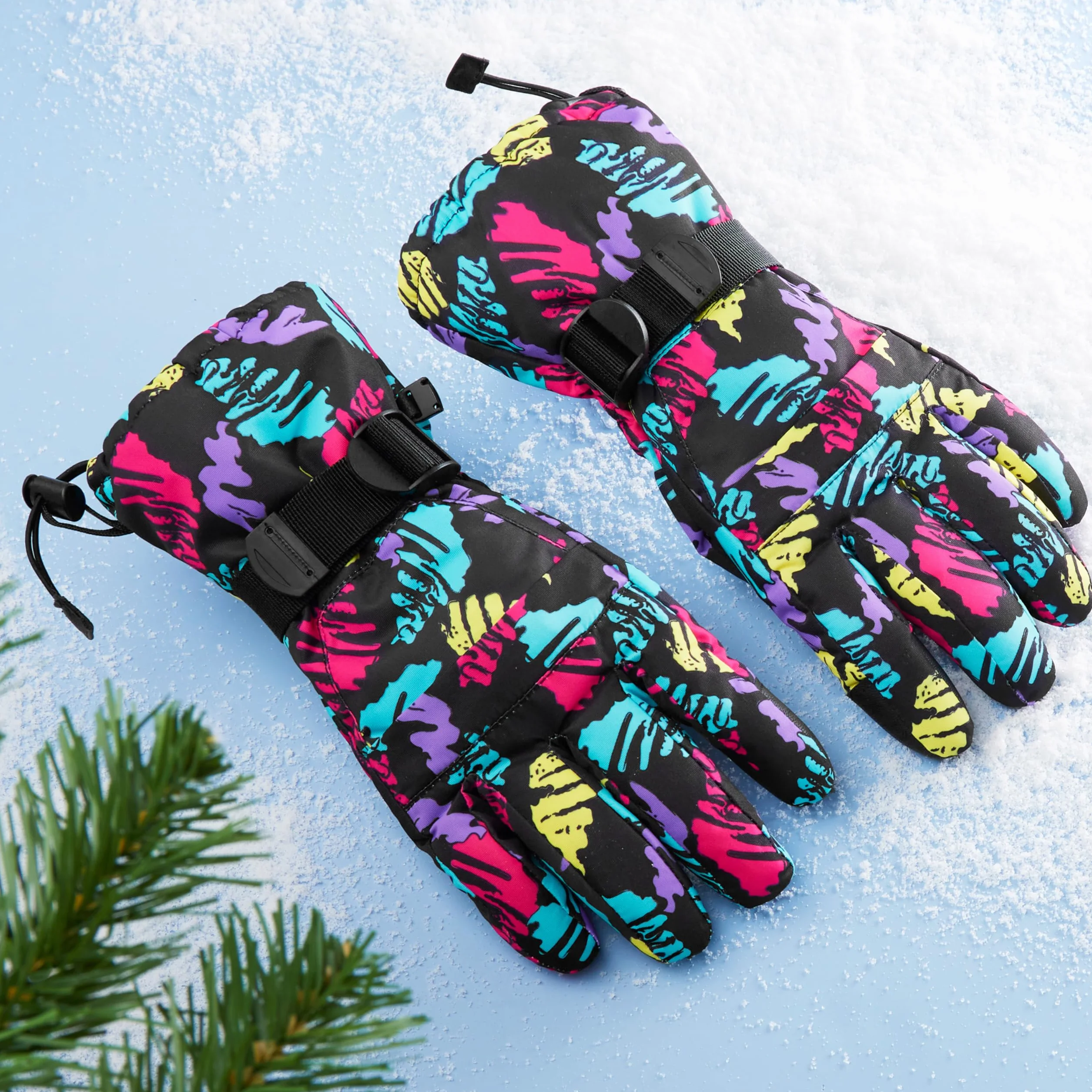 CityComfort Guantes Esquí Mujer Térmicos Impermeables Táctiles Invierno Forrado Cálido Snowboard Nieve Frío