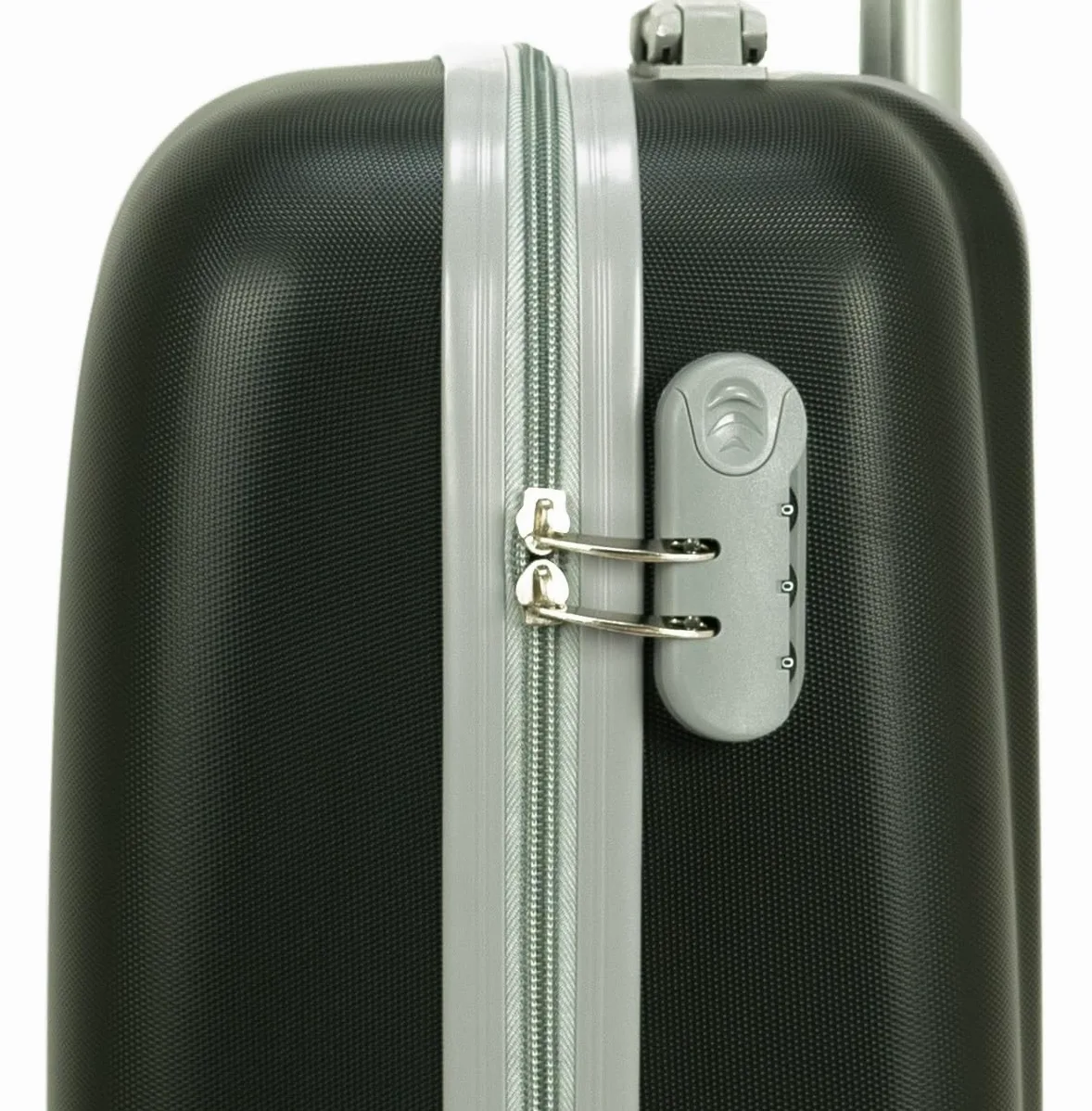 DED Maleta de Cabina Equipaje de Mano Trolley Viaje Avion rígida 4 Ruedas giratorias pequeña 55x35x22cm Compatible con Todas Las aerolíneas (Negro)
