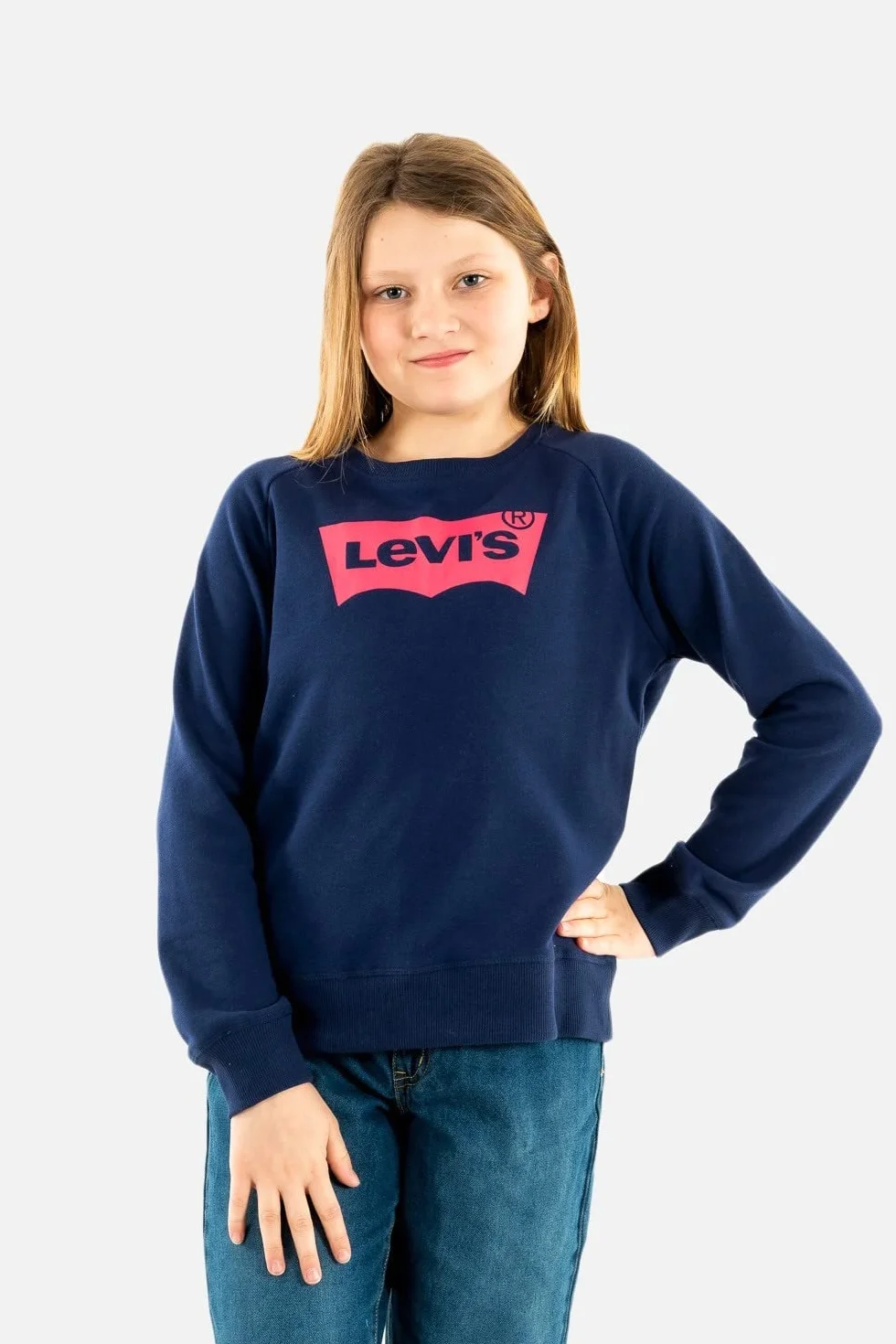 Levi's Sudadera Bebé-Niñas Logo Crew