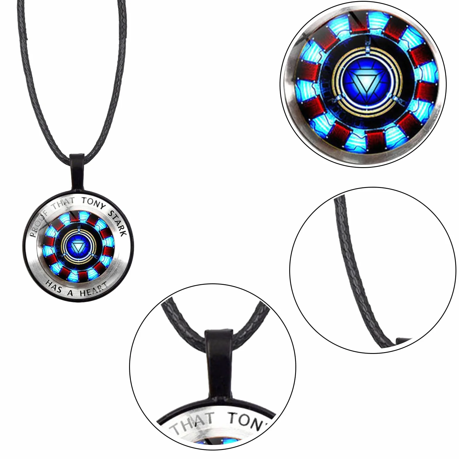 The Avengers Collana Superheroes Collares Collar con Colgante Accesorios 6pcs Anime Personaje Regalo Niños