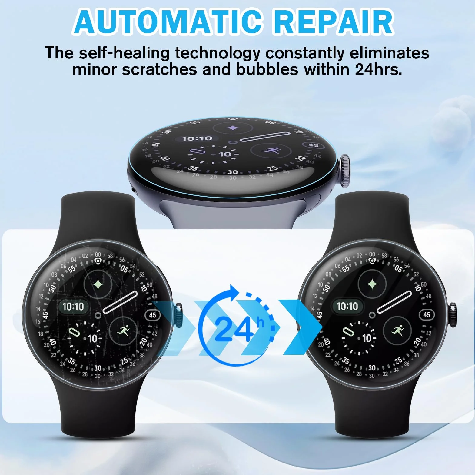 Protector de pantalla Google Pixel Watch 4 41 mm TPU Ultra HD Anti arañazos