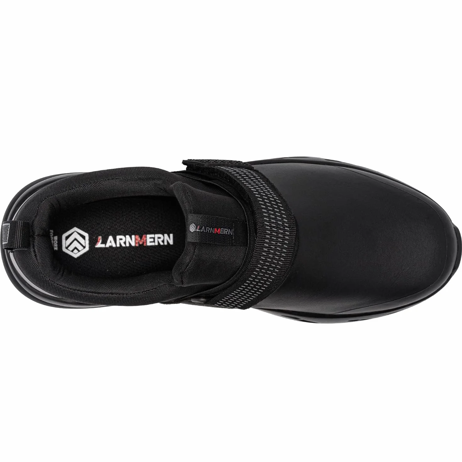 LARNMERN Zapatos de Trabajo Antideslizante SRC Impermeable Chef sin Puntera