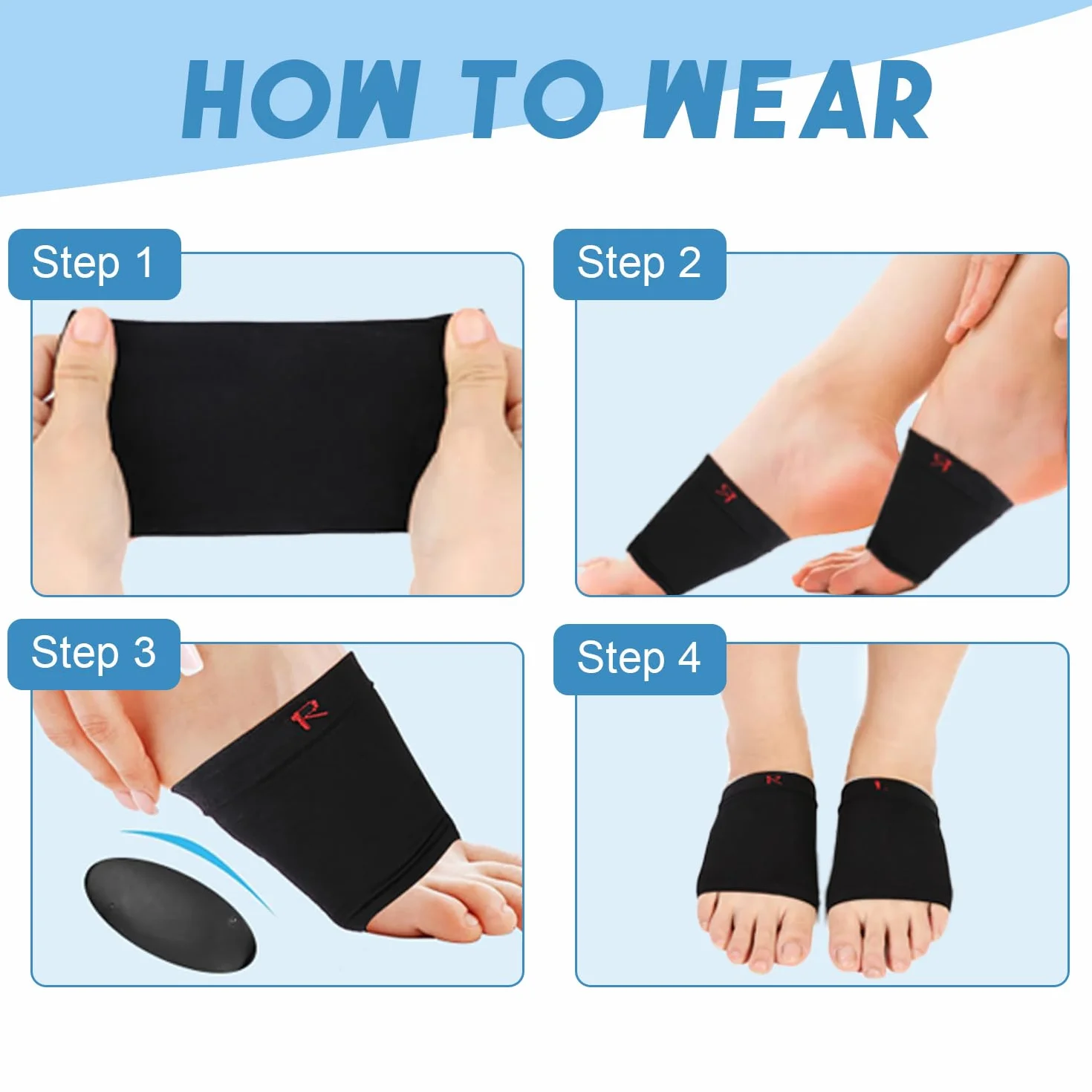 Soporte De Arco Plantillas De Zapatos Silicona Fascitis Plantar Alivio Del Pie