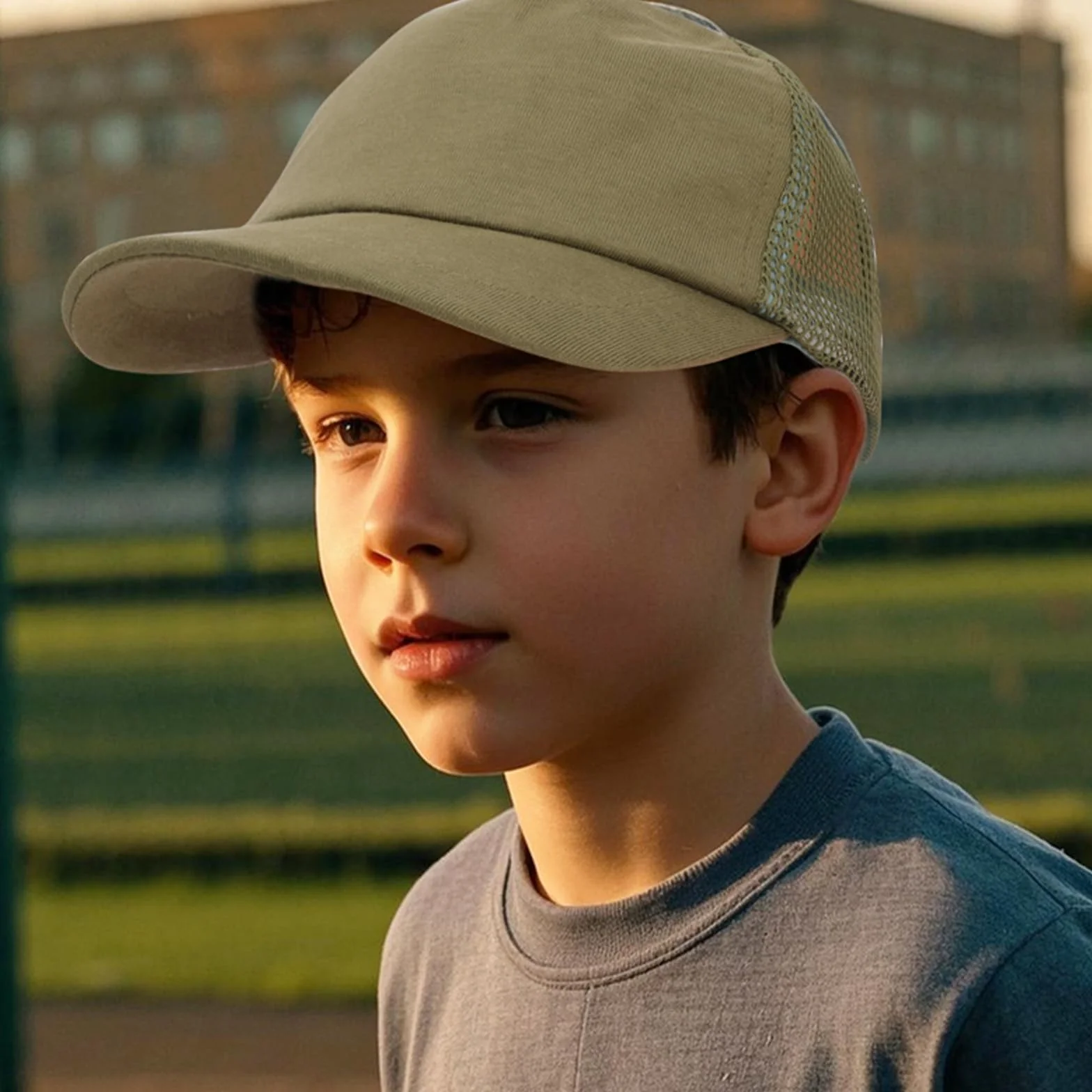 Gorra de béisbol QKURT para niños y niñas, Unisex, Visera y Malla, Verano, Deportes al Aire Libre, 2-6 años