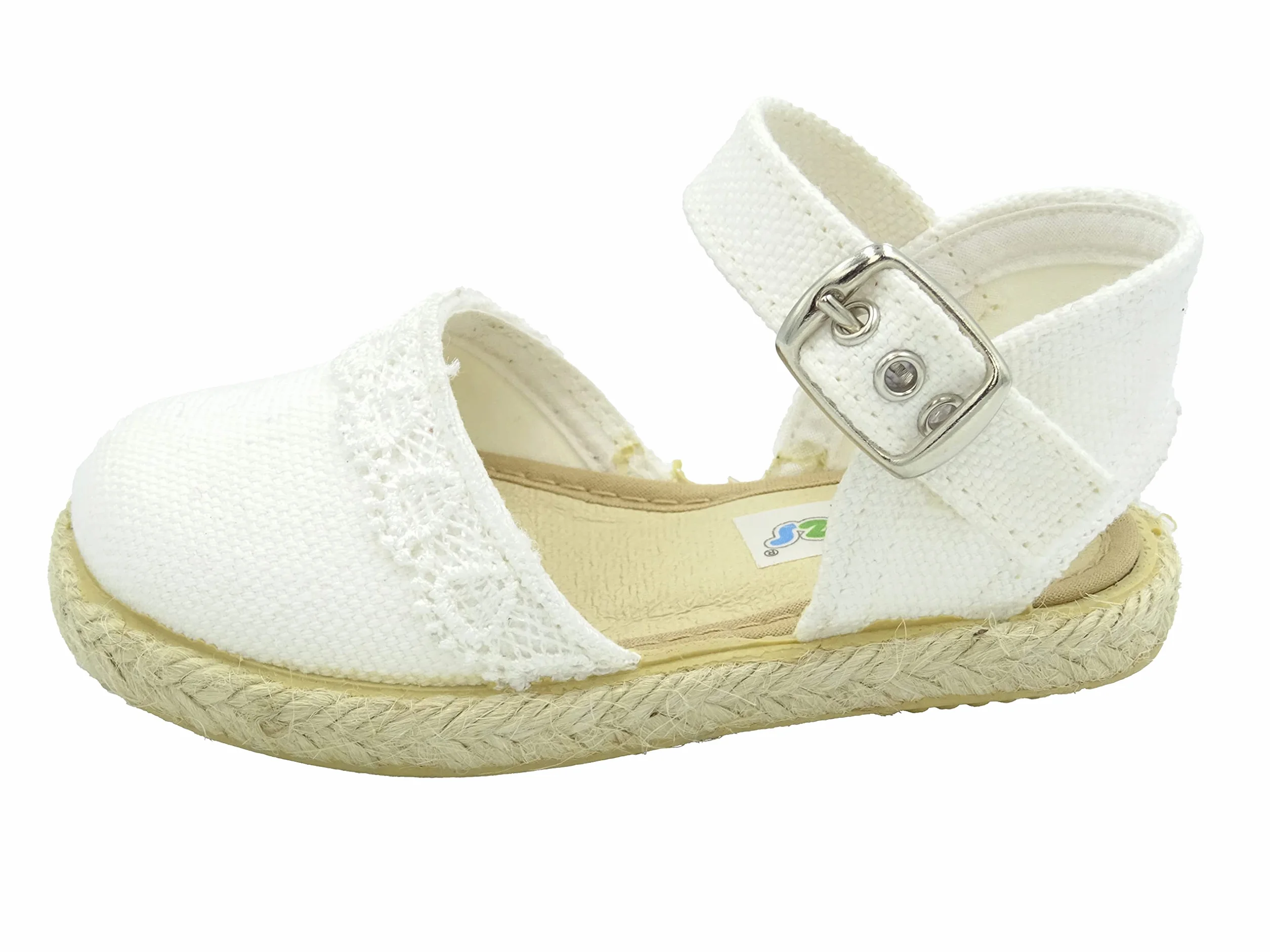 Esparteña de Niña con Puntilla y Suela de Goma Bebé 263/122