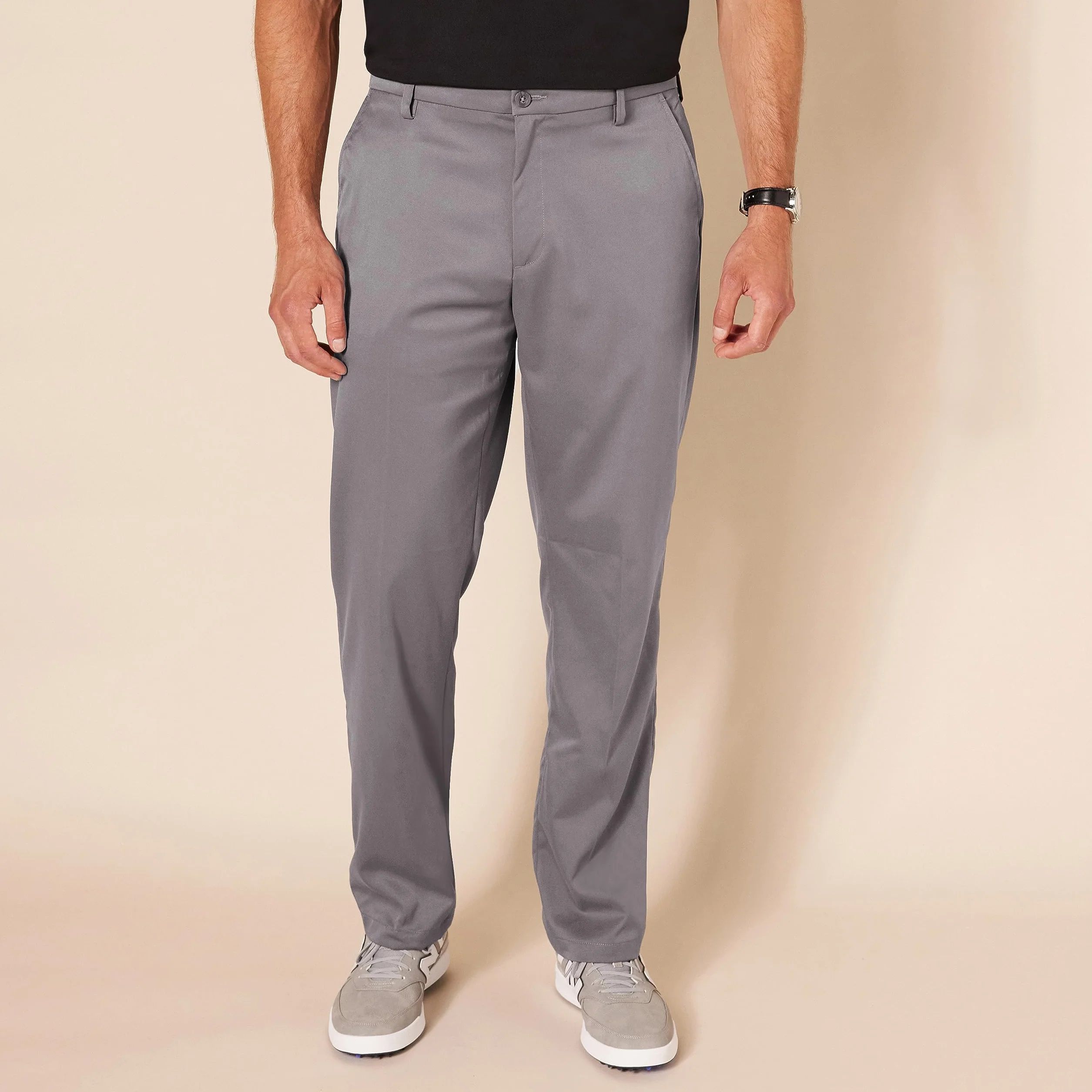 Amazon Essentials Pantalones de Golf Elásticos Corte Recto Hombre