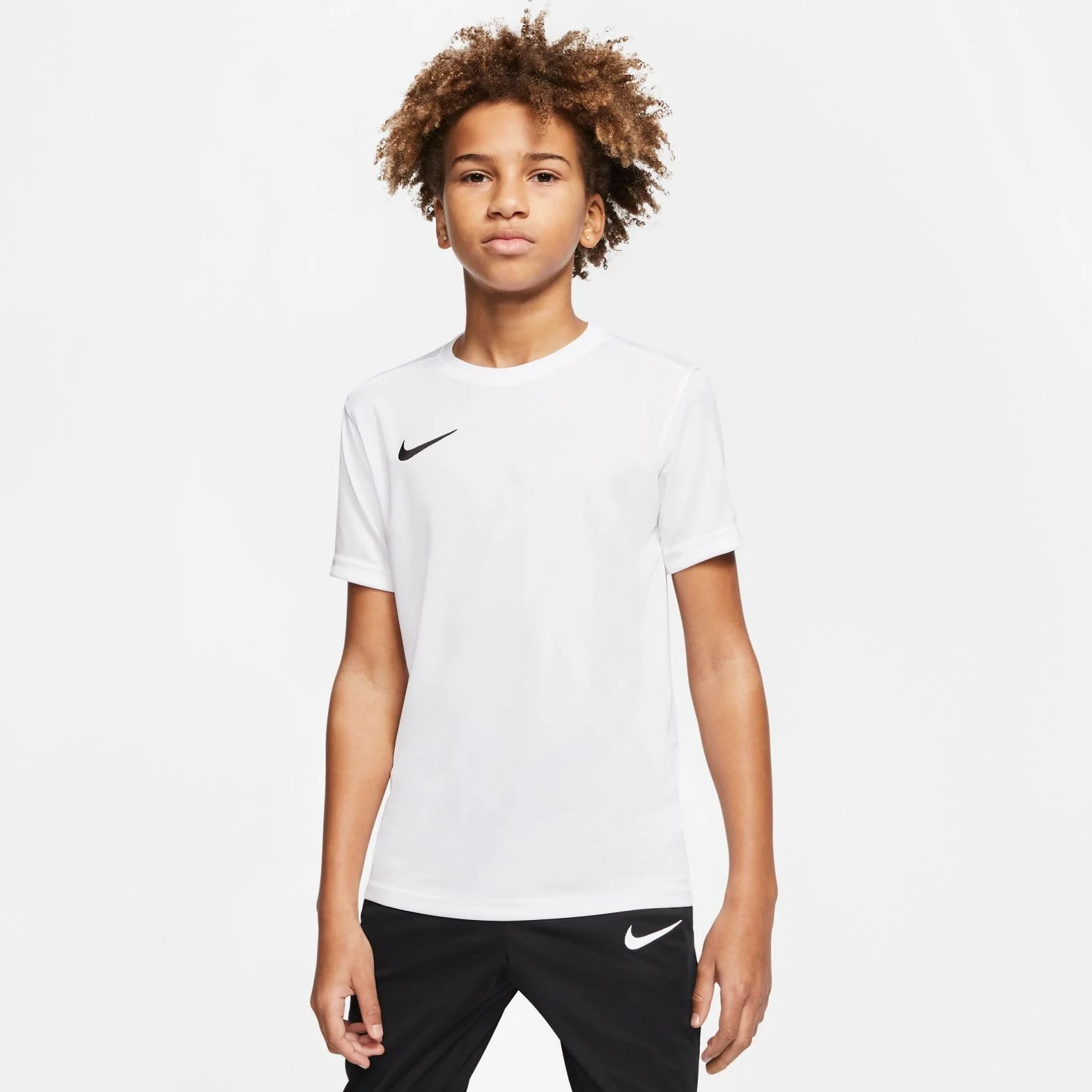 Nike Unisex Niños Camiseta de Manga Corta Nk Df Park 7, White y Black, BV6741-100, S