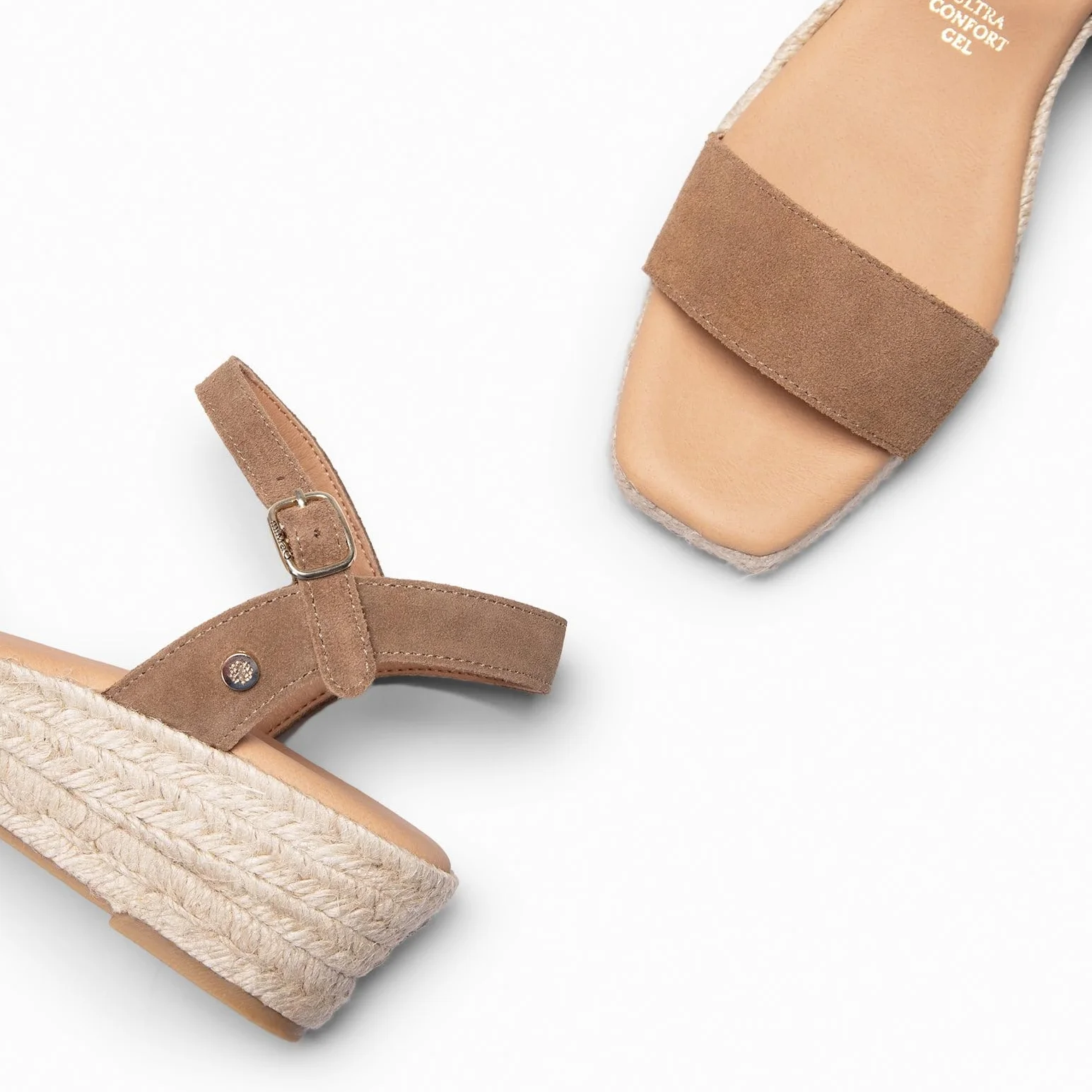 Sandalias de Esparto con Cuña Baja Hechas en España