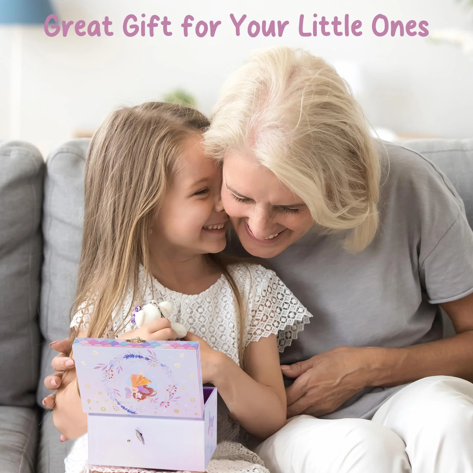 ProCase Estuche de Joyería Infantil Unicornio para Niñas 2-8 Años Waltz