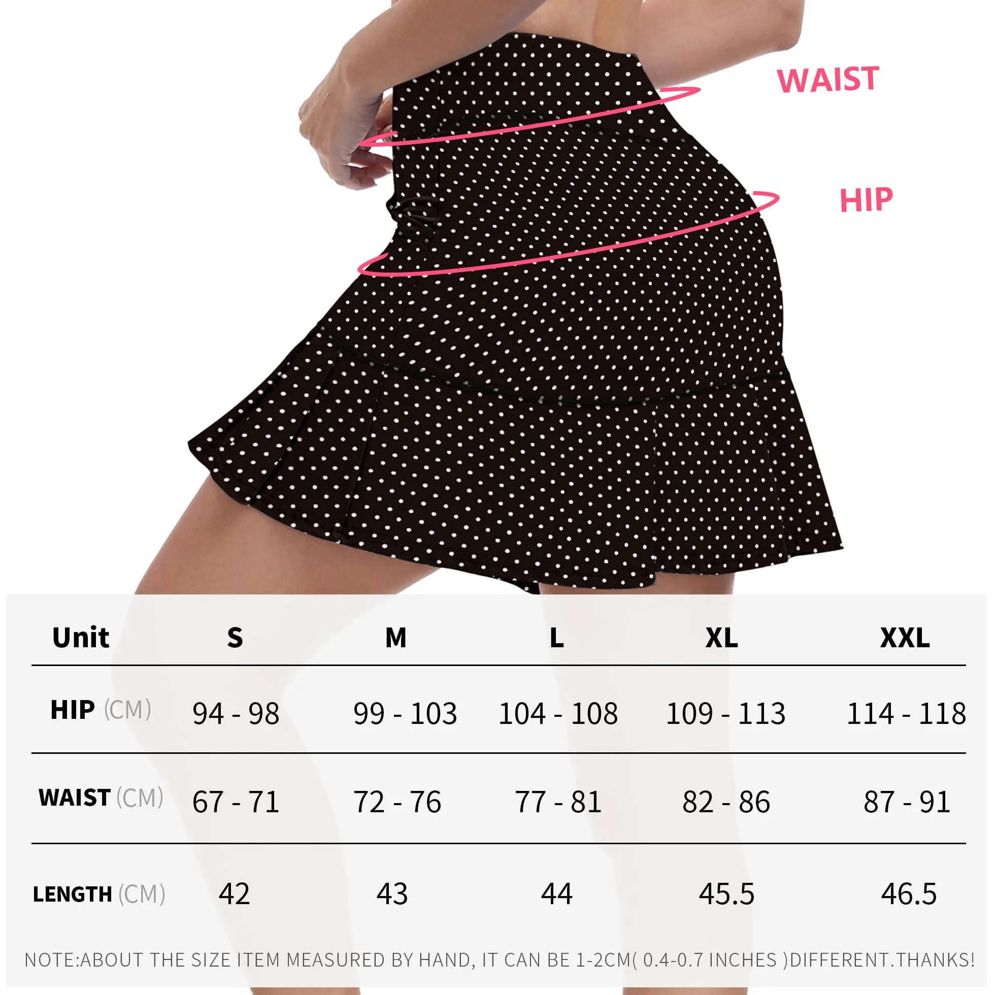 WOWENY Falda Pantalon Mujer Deporte Padel Cortas con Bolsillos Skorts Golf Plisada Respirable para Caminata Bádminton Verano